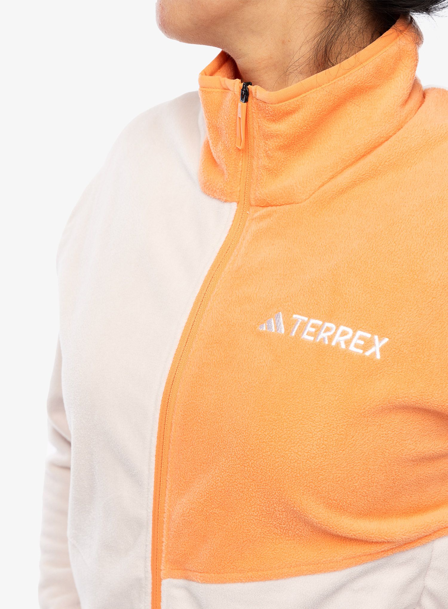 Dámská mikina se zipem adidas TERREX Multi Full Zip Fleece Jacket - putty mauve/amber tint