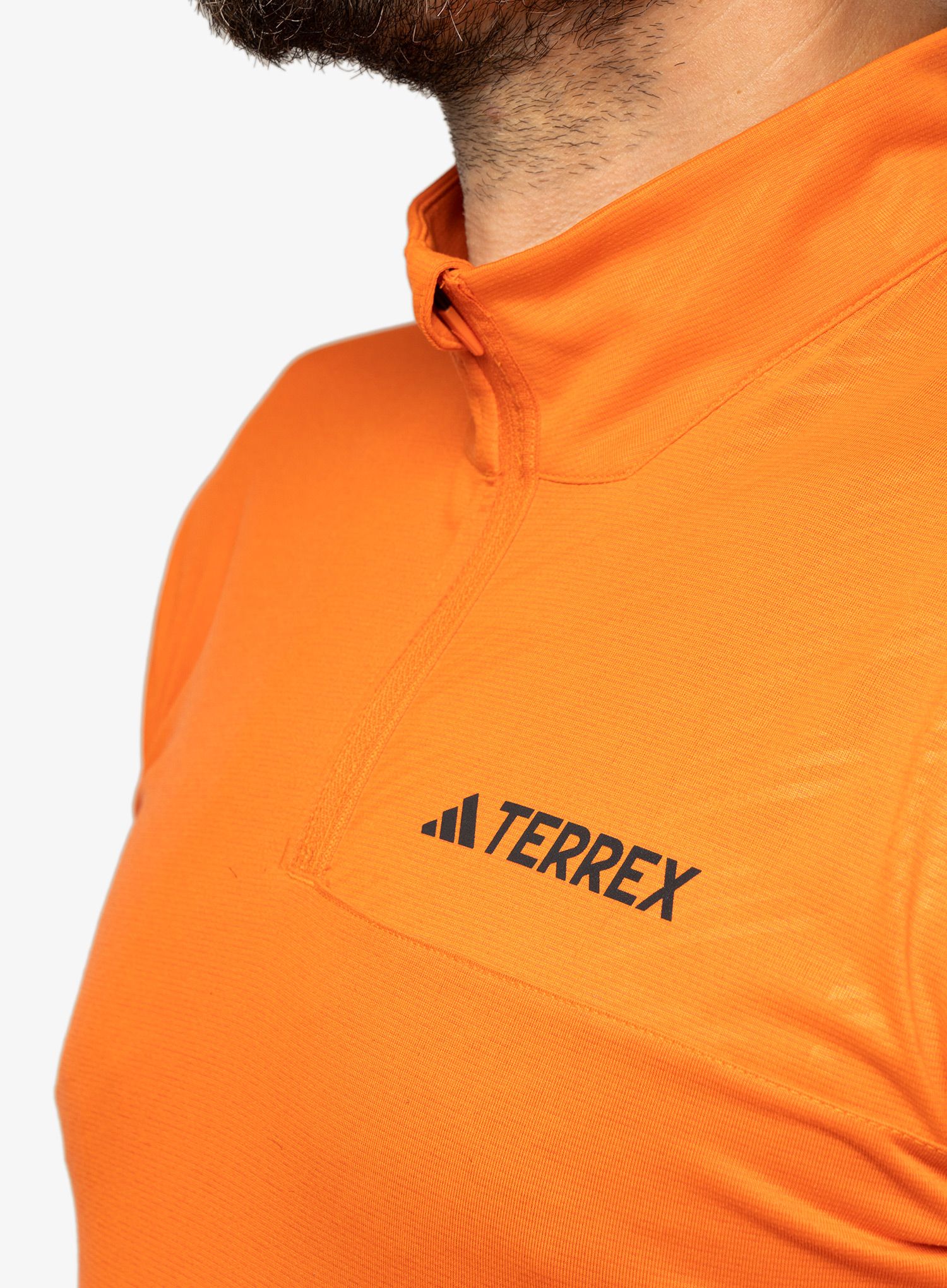Mikina bez kapuce adidas TERREX Multi Half-Zip LS Tee - semi impact orange