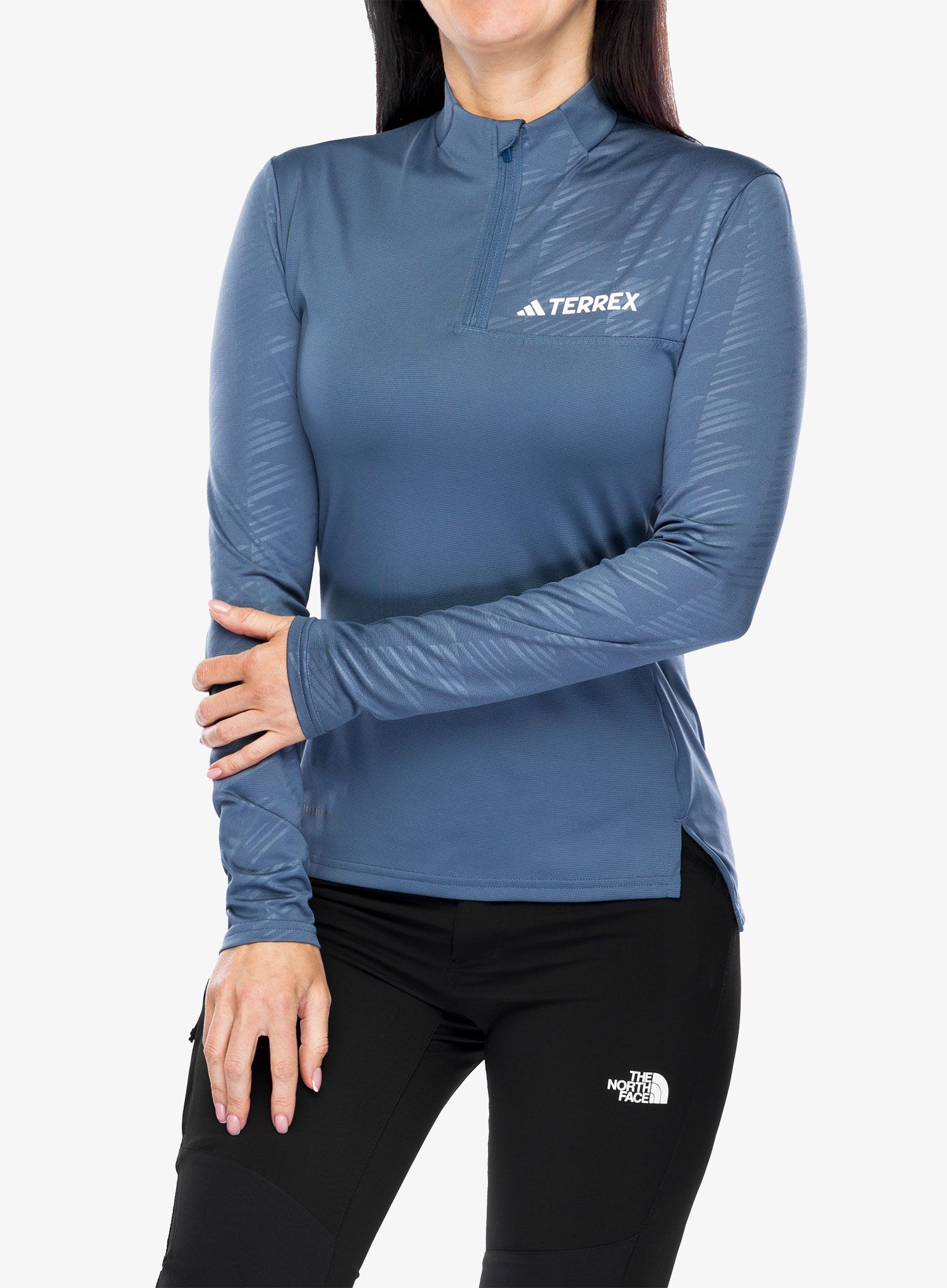 Dámská mikina adidas TERREX Multi Half-Zip LS Tee - wonste