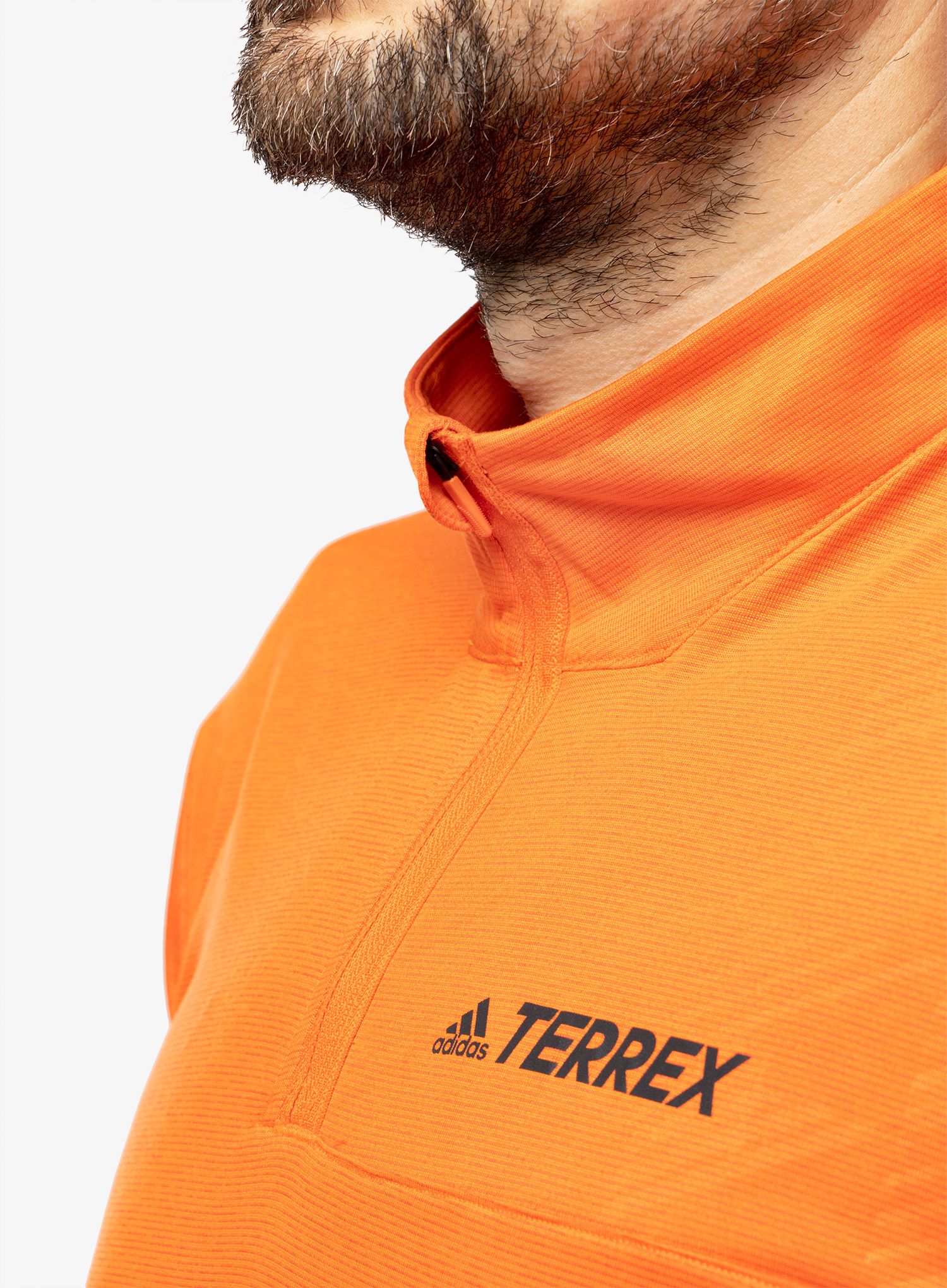 Mikina adidas TERREX Multi Half-Zip LS - semi impact orange