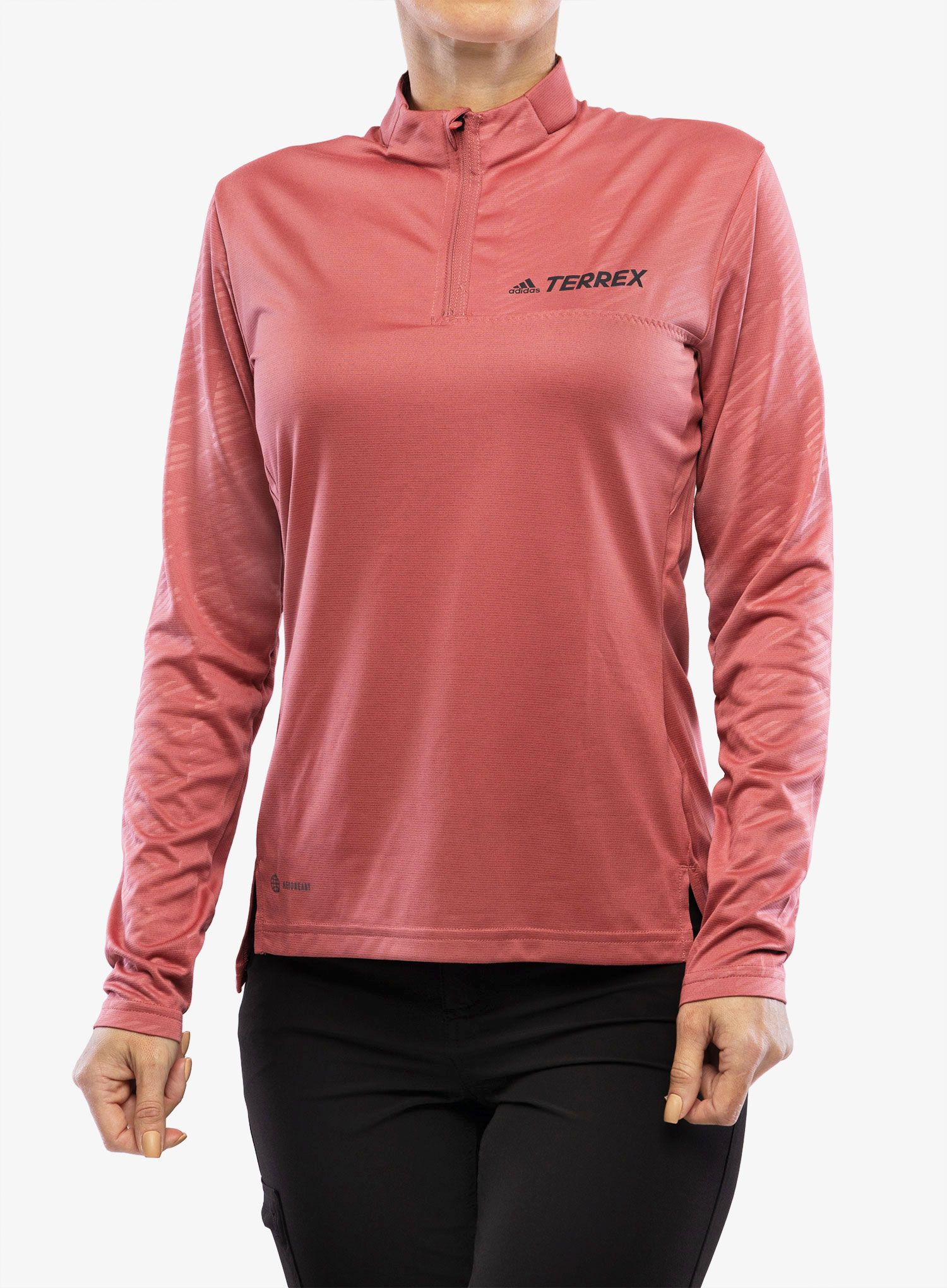 Dámská halenka adidas TERREX Multi Half-Zip LS - wonder red