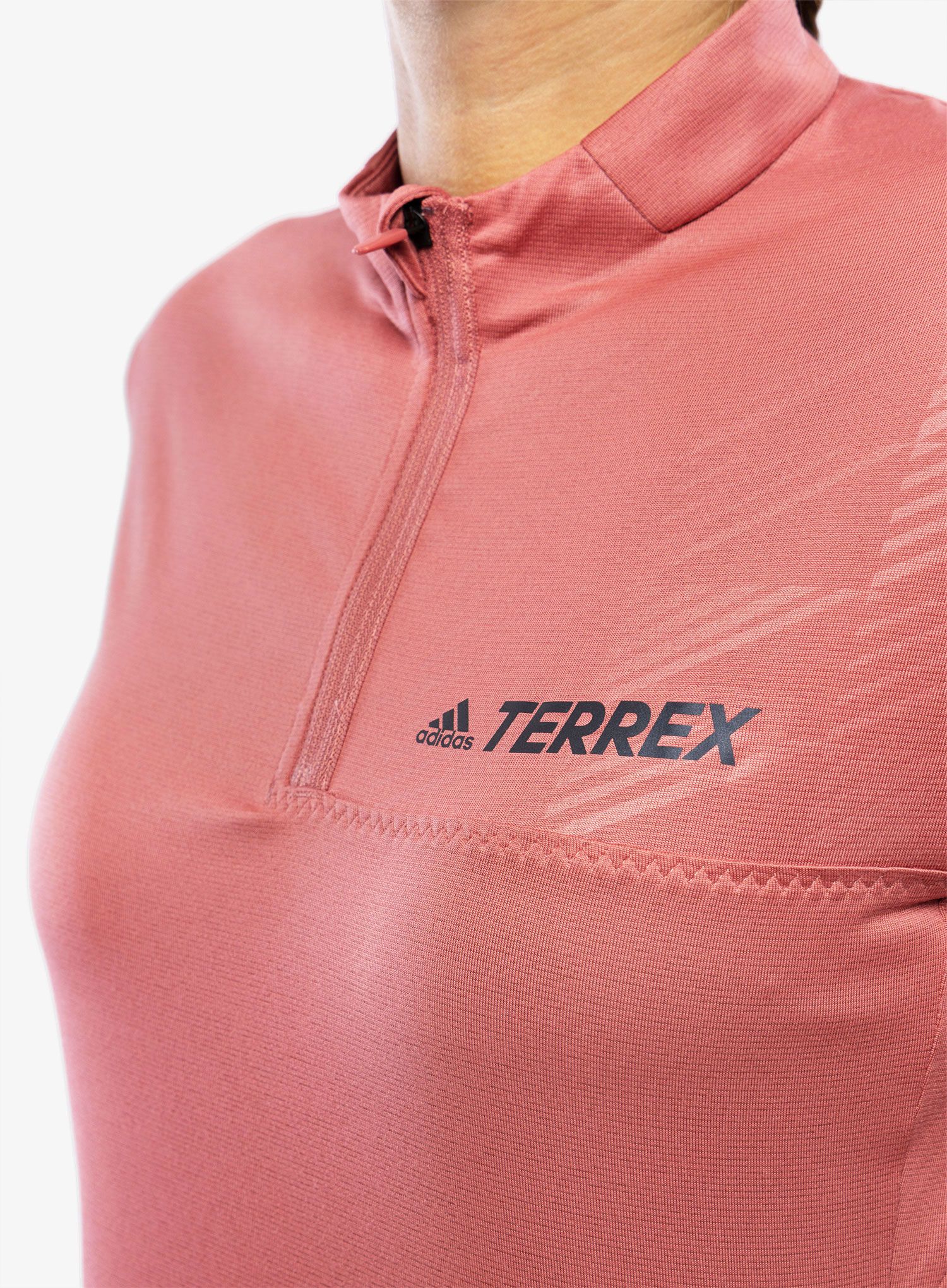 Dámská halenka adidas TERREX Multi Half-Zip LS - wonder red