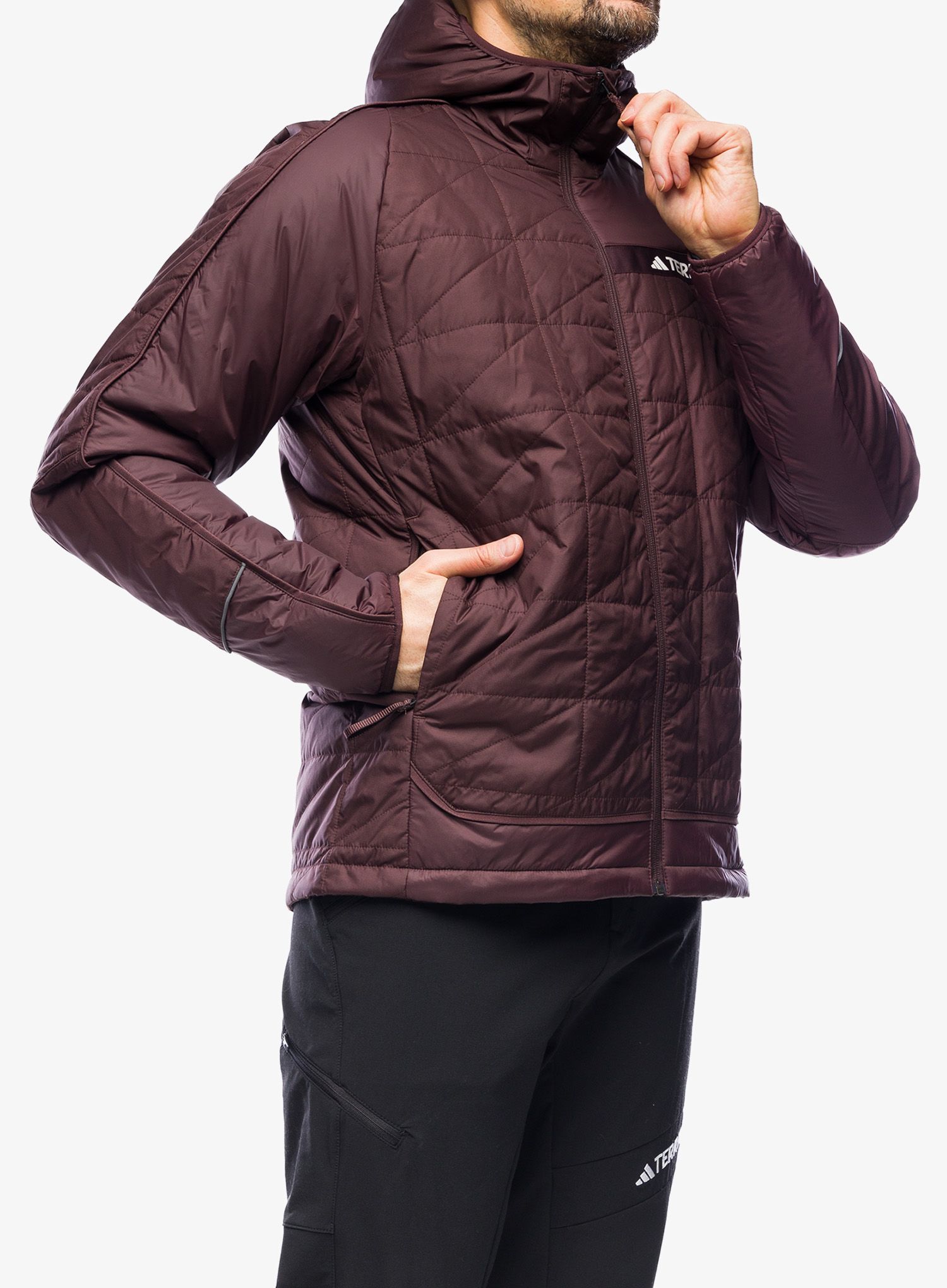 Zateplená bunda adidas TERREX Multi Insulation Hooded Jacket - shabrn