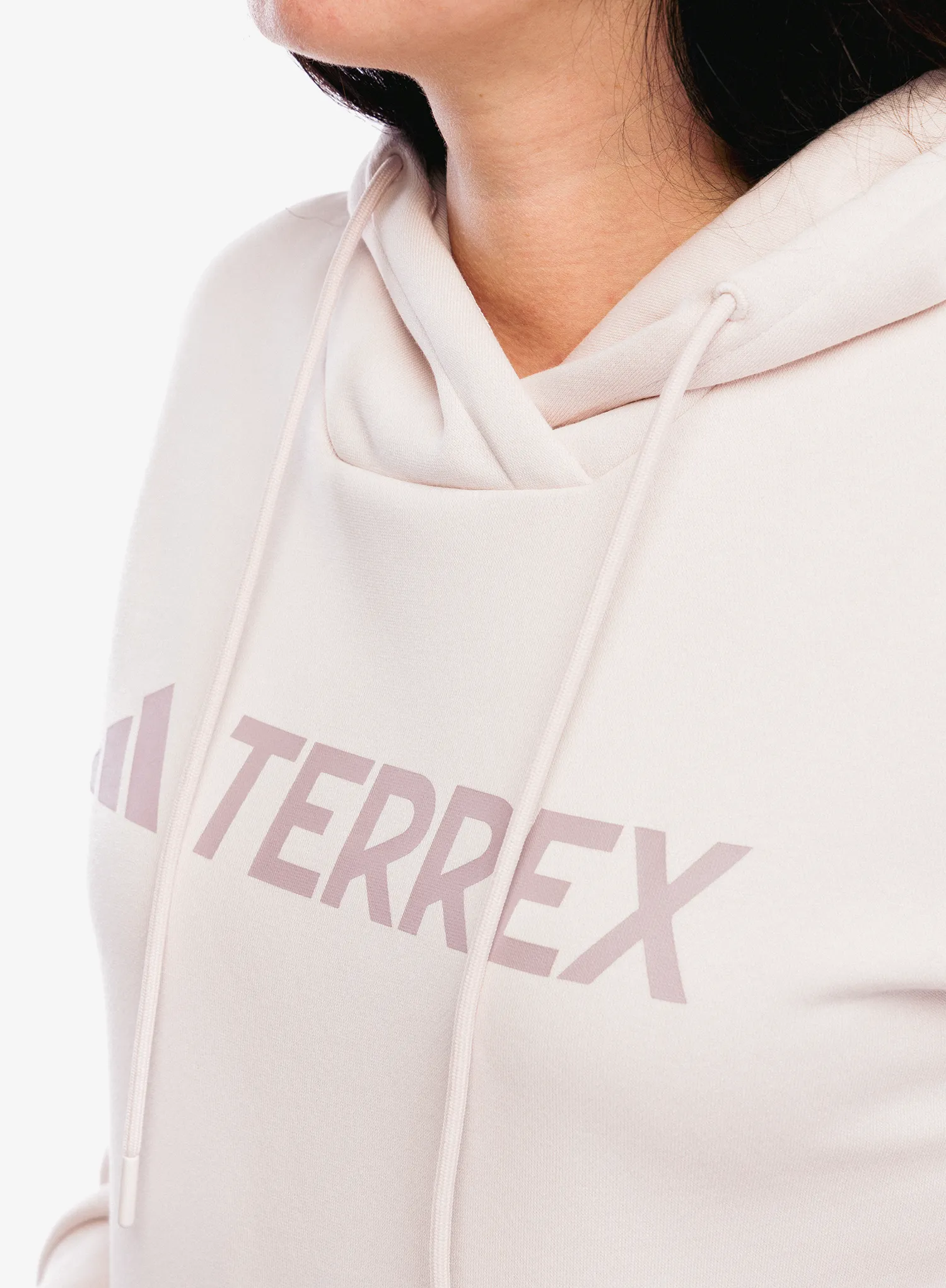 Dámská mikina s kapucí adidas TERREX Multi Large Logo Hoody - putty mauve