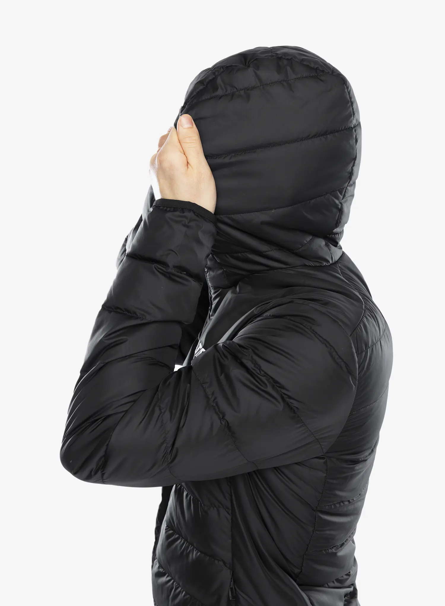 Péřová bunda adidas TERREX Multi Light Down Hooded Jacket - black