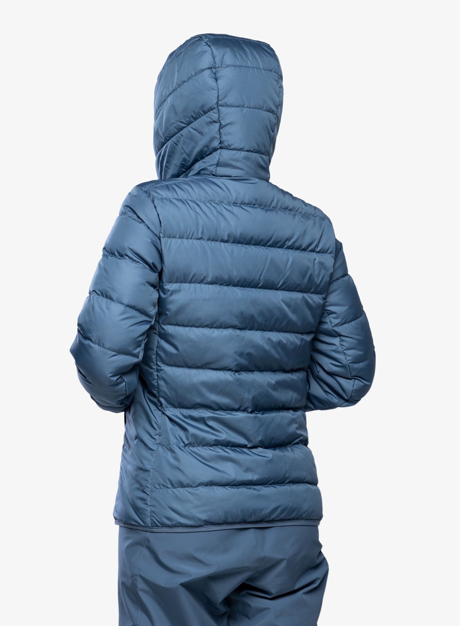 Dámská péřová bunda adidas TERREX Multi Light Down Hooded Jacket - wonder steel