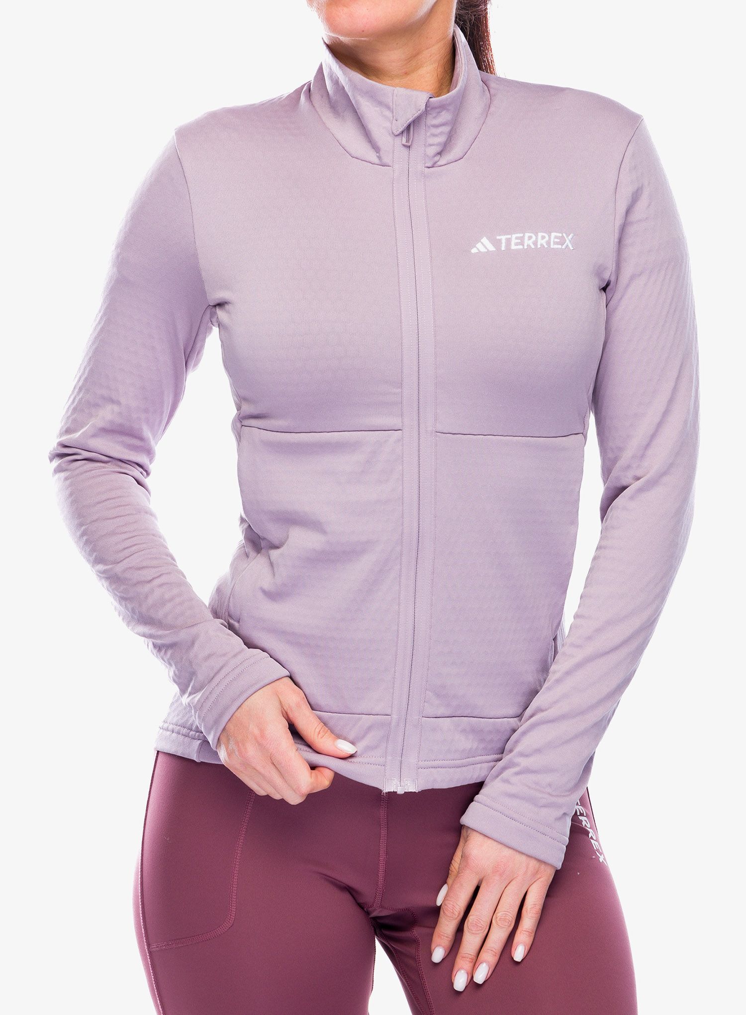 Fleece mikina dámská adidas TERREX Multi Light Fleece Full Zip Jacket - preloved fig
