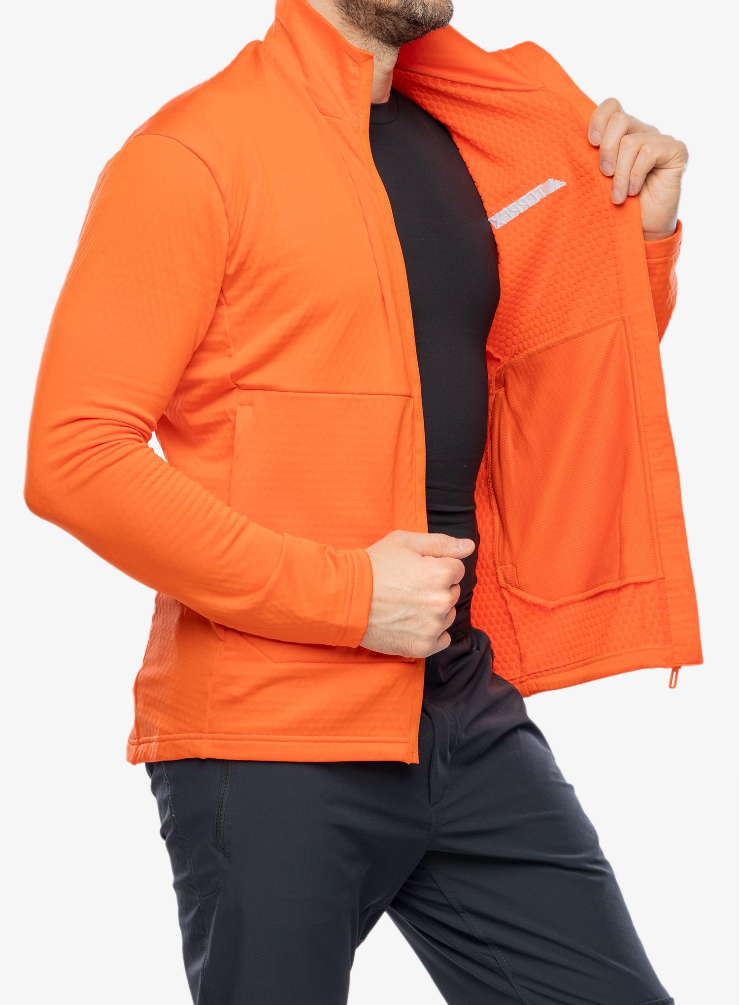 Fleece mikina adidas TERREX Multi Light Fleece Full Zip Jacket - semi impact orange