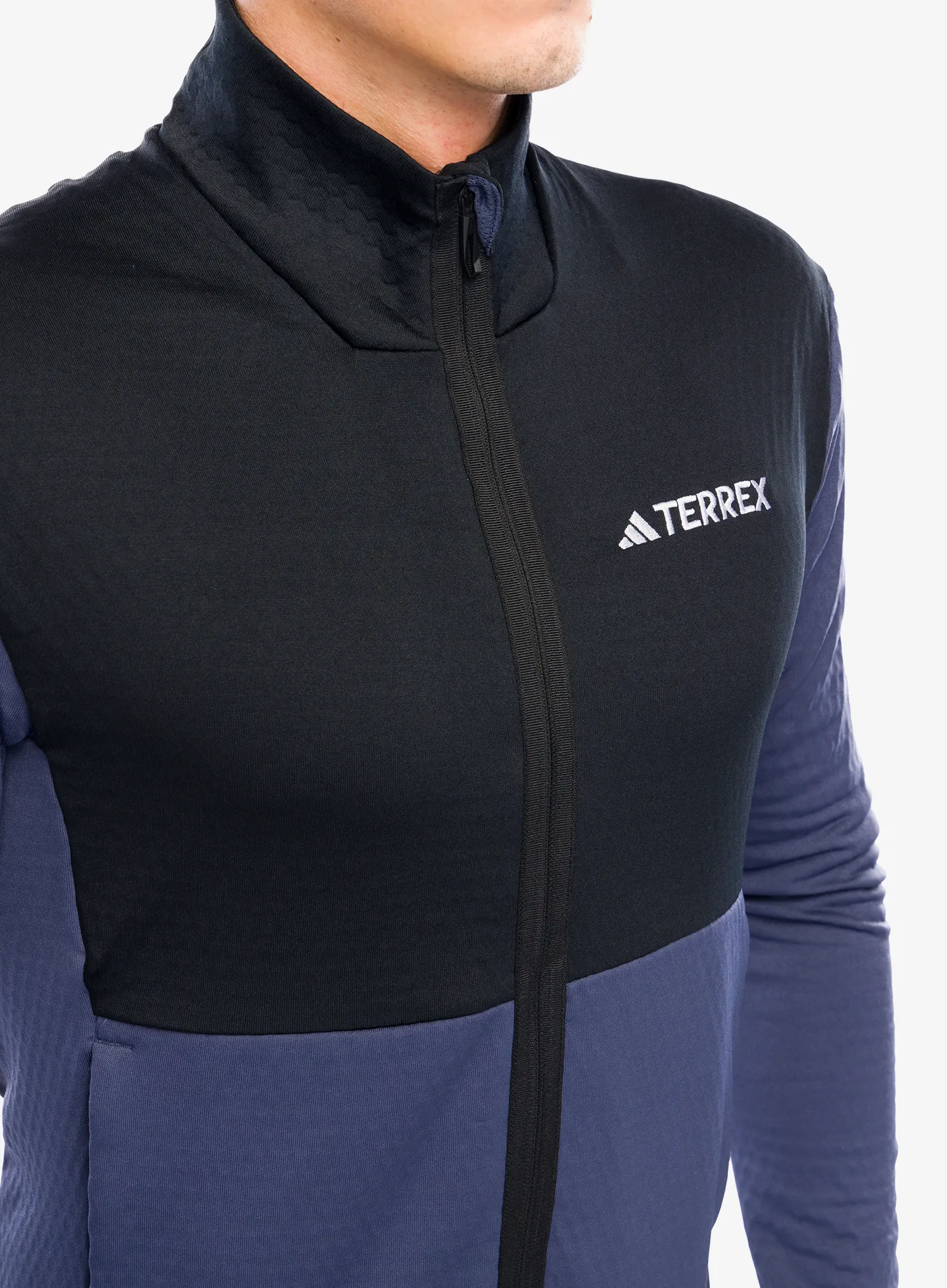 Fleece mikina adidas TERREX Multi Light Fleece Full Zip Jacket - shadow navy/black