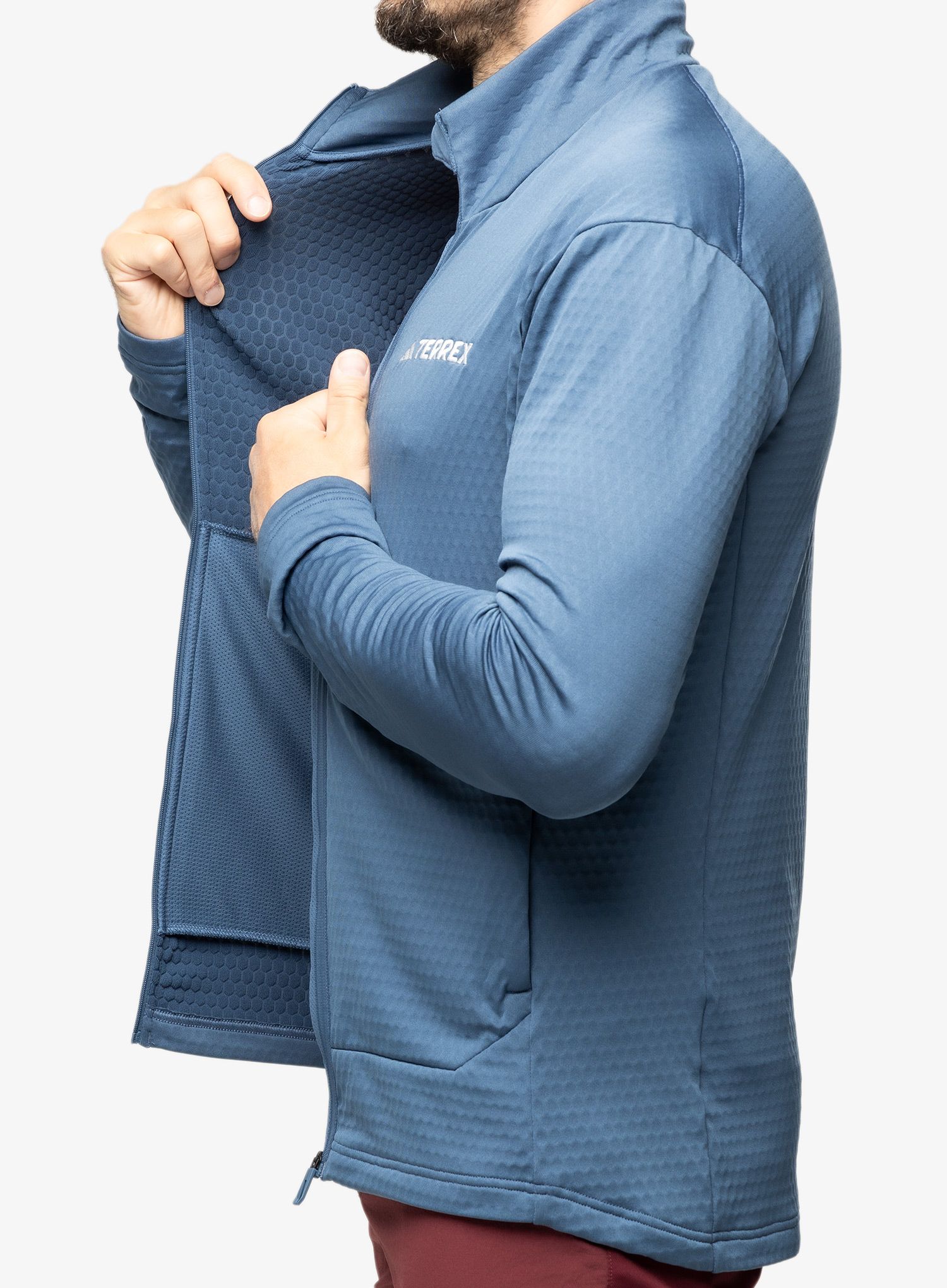 Rozepínací mikina adidas TERREX Multi Light Fleece Full Zip Jacket - wonste