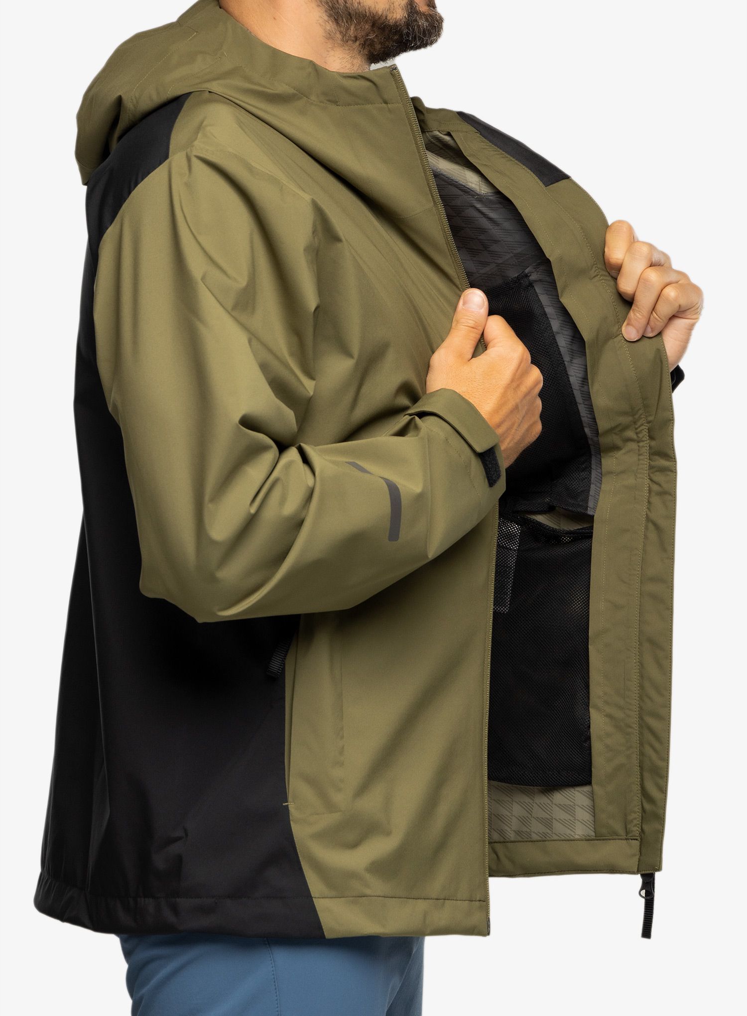 Bunda do deště adidas TERREX Multi RAIN.RDY 2.5L Jacket - focus olive/black