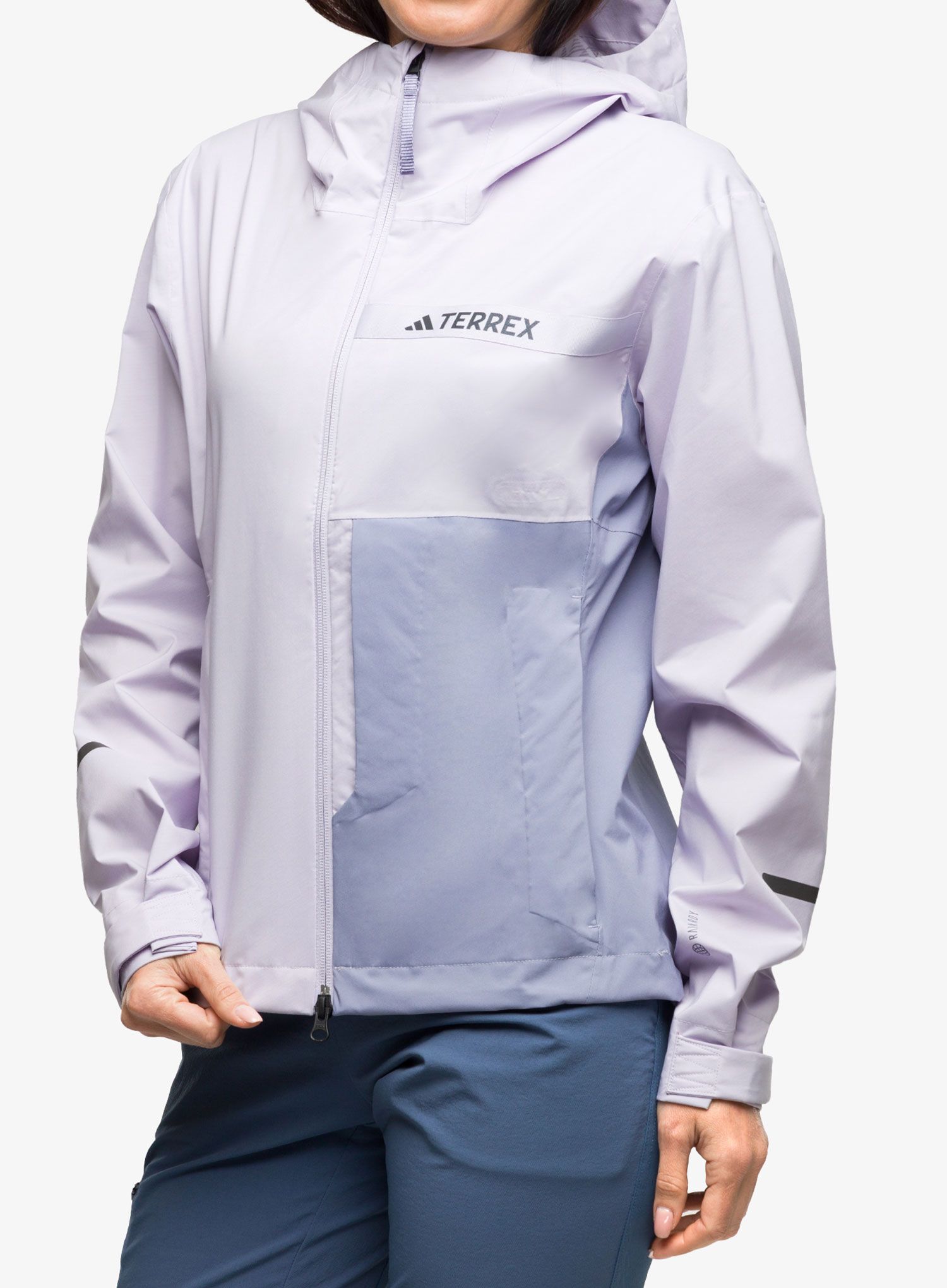 Dámská nepromokavá bunda s membránou adidas TERREX Multi RAIN.RDY 2.5L Jacket - silver dawn