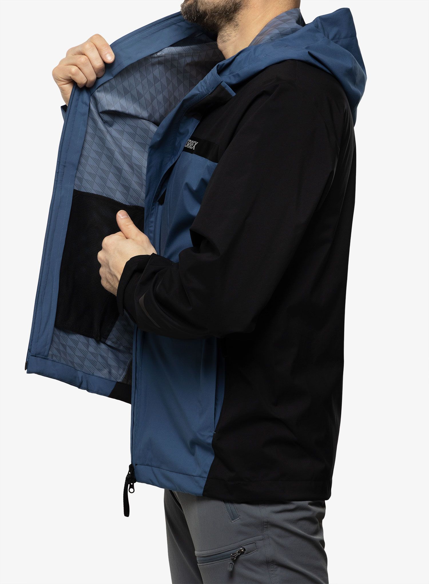 Pánská bunda adidas TERREX Multi RAIN.RDY 2.5L Jacket - wonder steel
