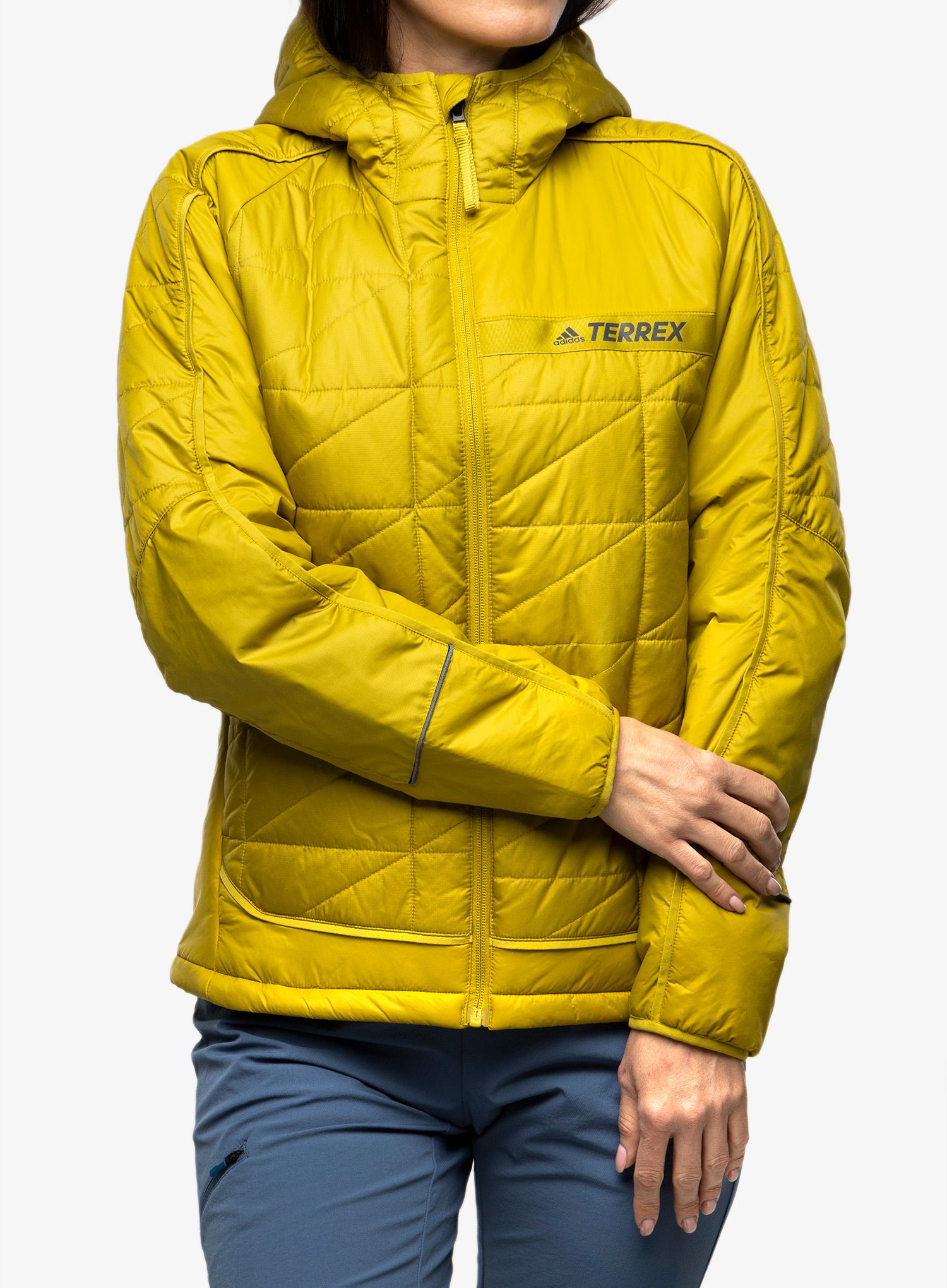 Dámská zateplená bunda adidas TERREX Multi Synthetic Insulated Hooded Jacket - olive