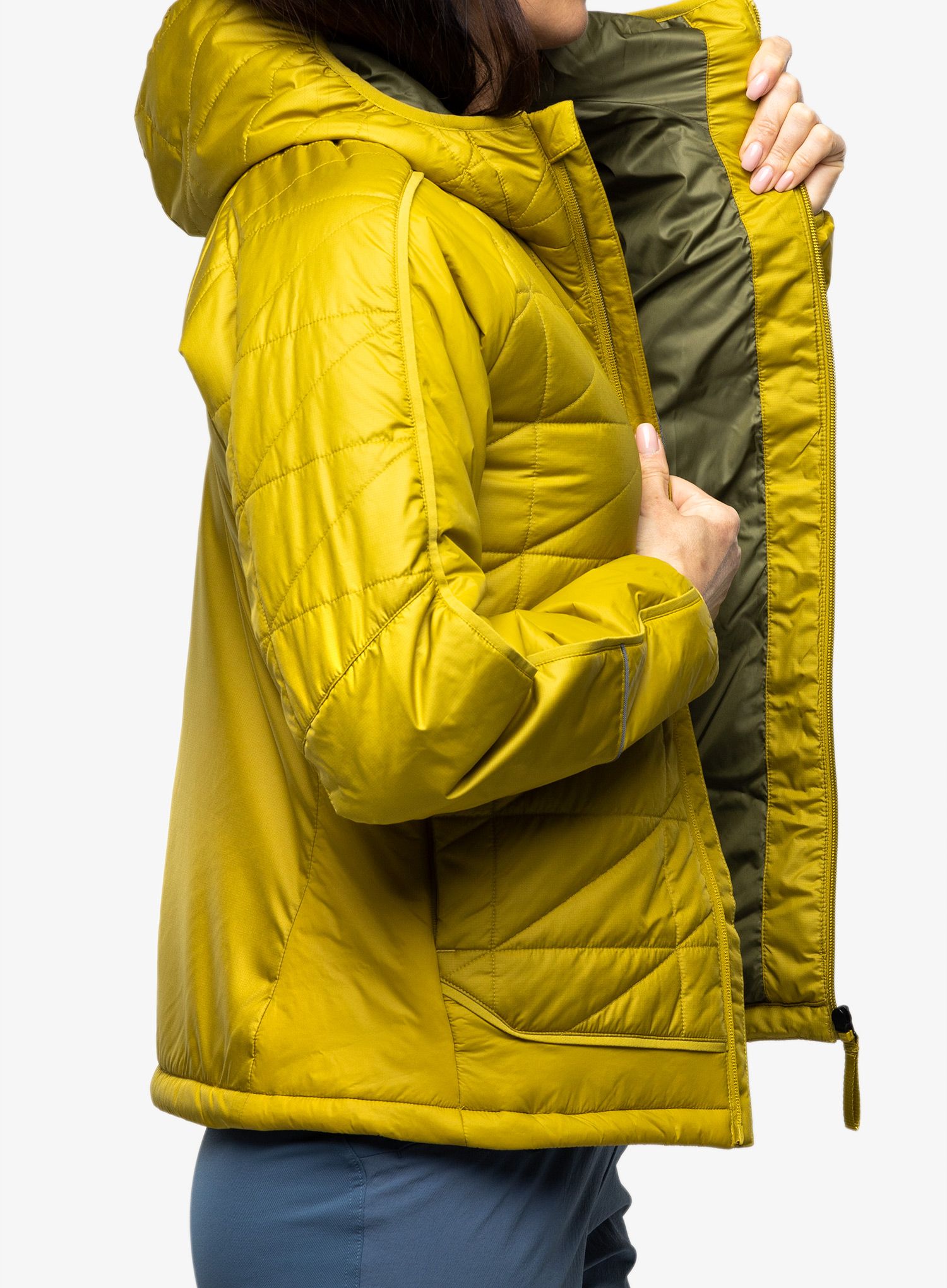 Dámská zateplená bunda adidas TERREX Multi Synthetic Insulated Hooded Jacket - olive