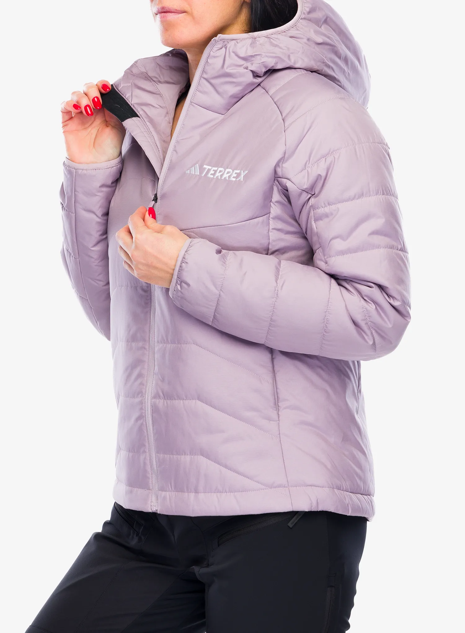 Zateplená bunda dámská adidas TERREX Multi Synthetic Insulated Hooded Jacket - preloved fig