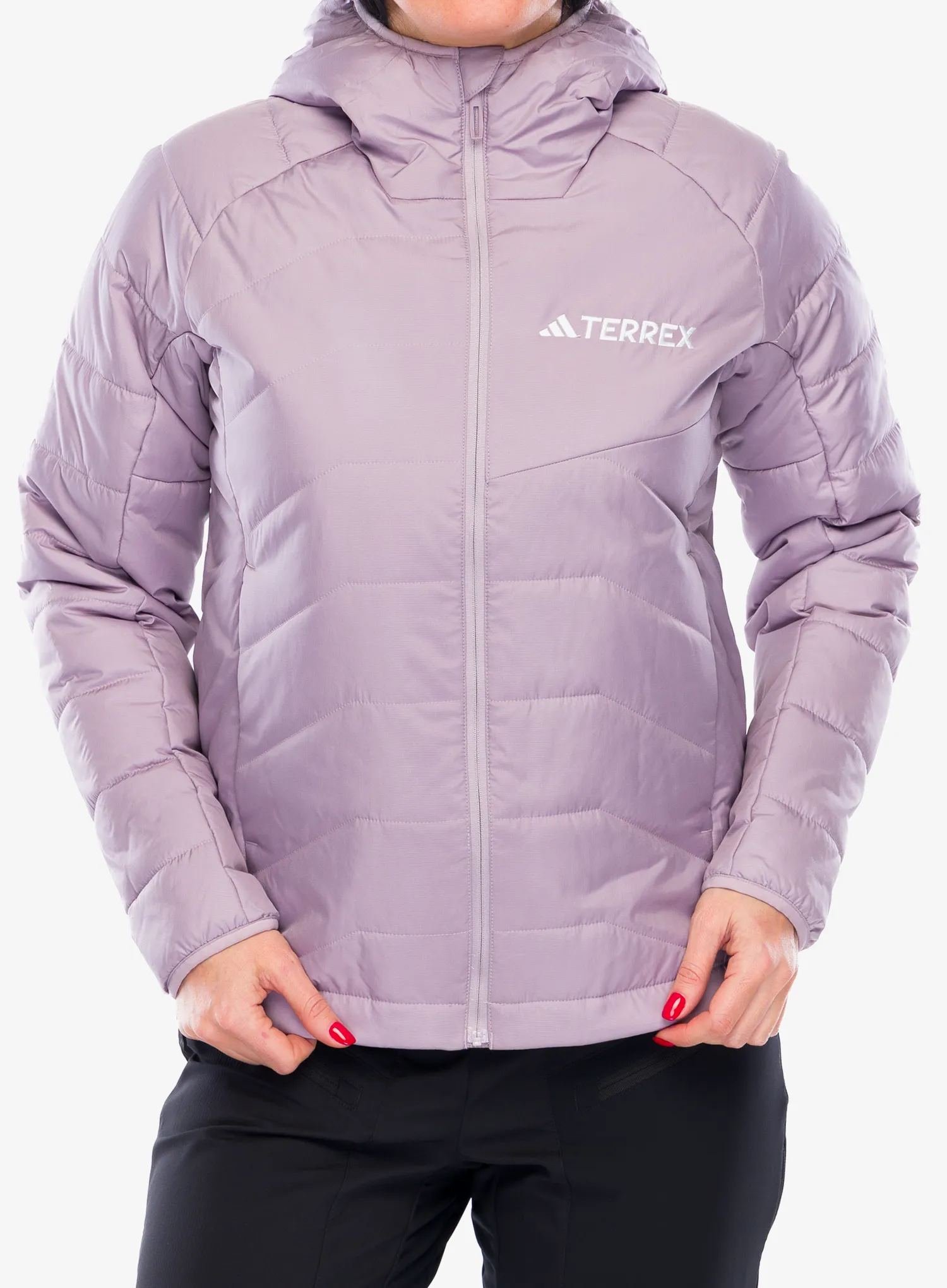 Zateplená bunda dámská adidas TERREX Multi Synthetic Insulated Hooded Jacket - preloved fig