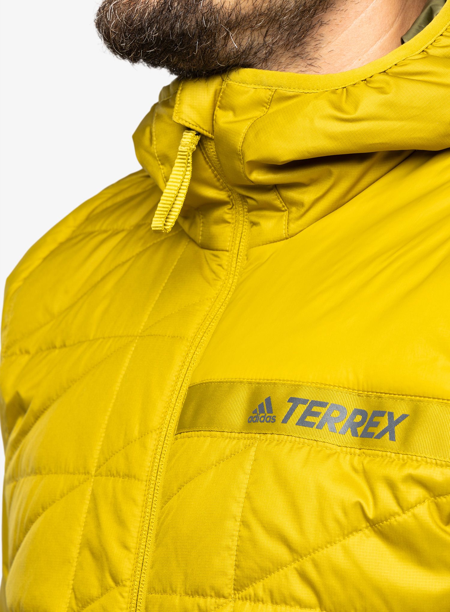 Izolovaná bunda adidas TERREX Multi Synthetic Insulated Hooded Jkt - pulse olive