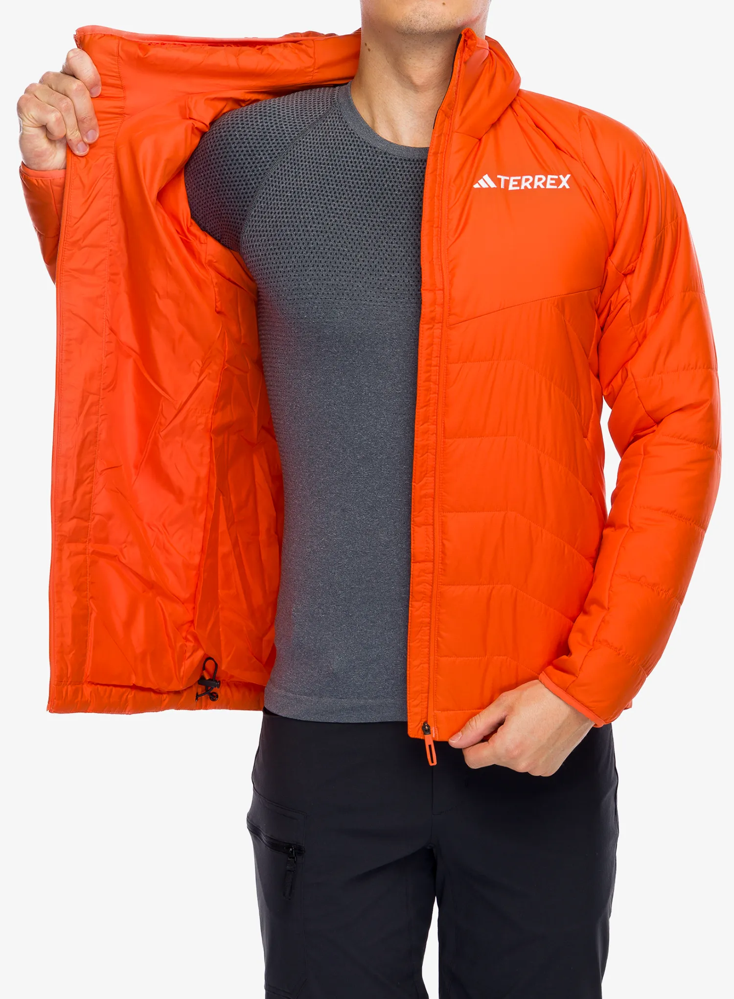 Zateplená bunda adidas TERREX Multi Synthetic Insulated Hooded Jkt - semi impact orange