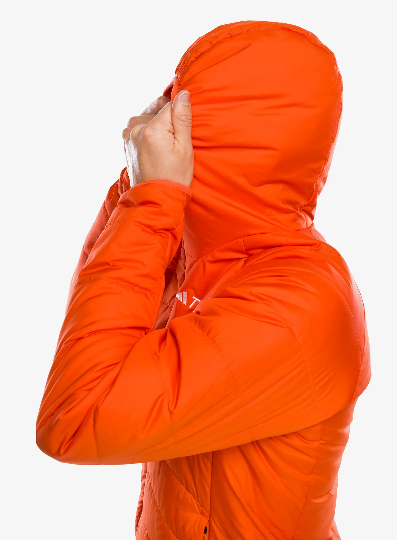 Zateplená bunda adidas TERREX Multi Synthetic Insulated Hooded Jkt - semi impact orange
