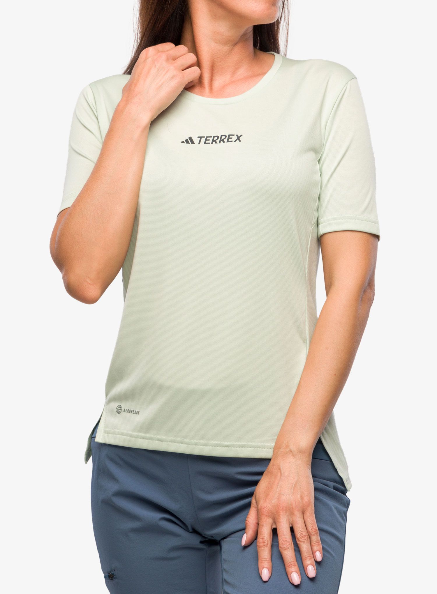 Dámské rychleschnoucí triko adidas TERREX Multi Tee - linen green