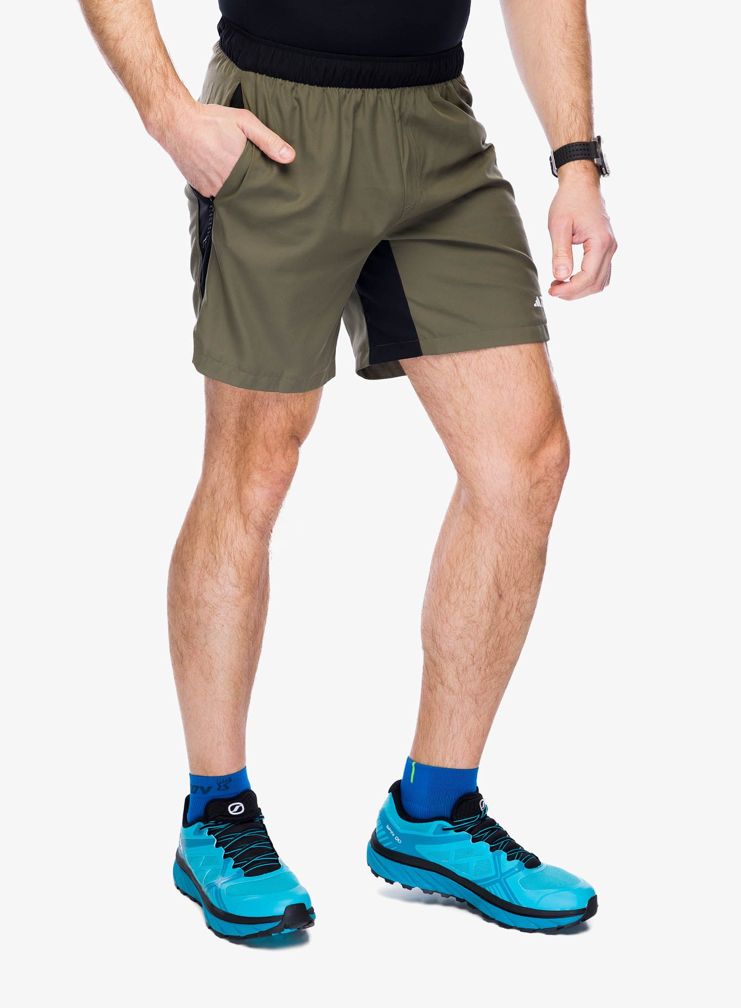 Běžecké kraťasy adidas TERREX Multi Trail Running Shorts - olive strata