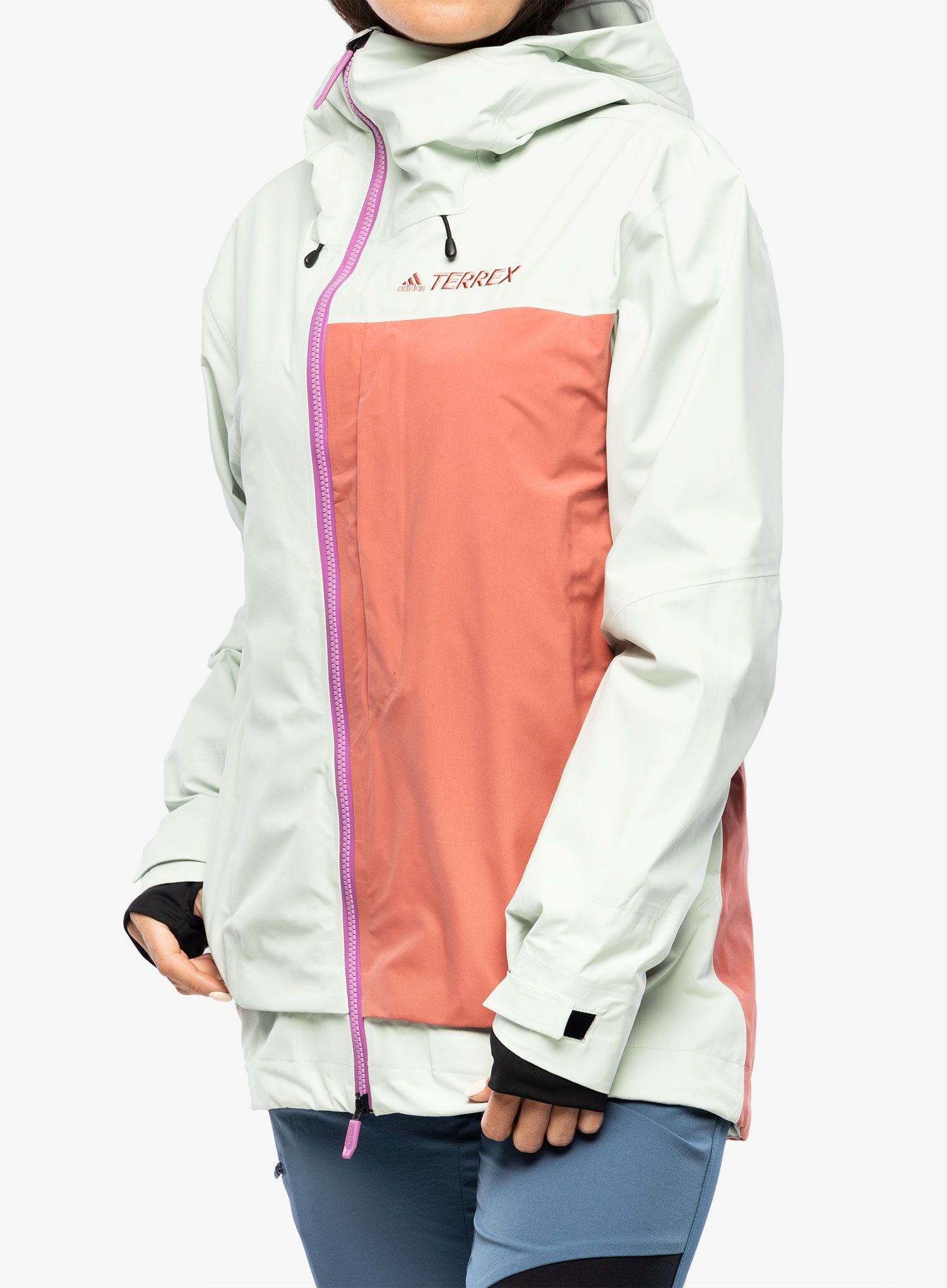 Dámská bunda GORE-TEX adidas TERREX Myshelter 3L GORE-TEX Jacket - wonder red/linen green
