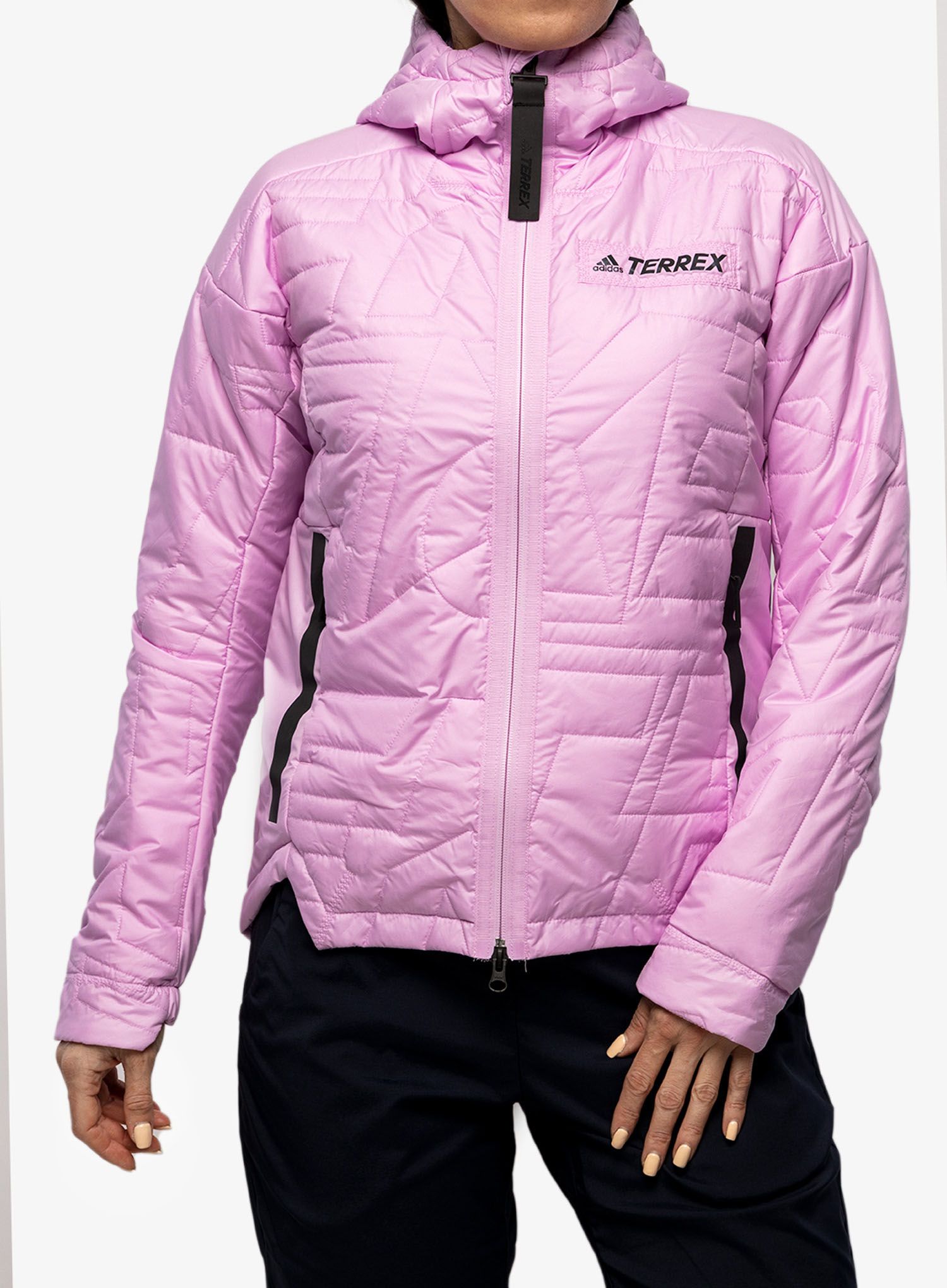 Dámská zateplená bunda adidas TERREX Myshelter PrimaLoft Hooded Padded Jkt - lilac
