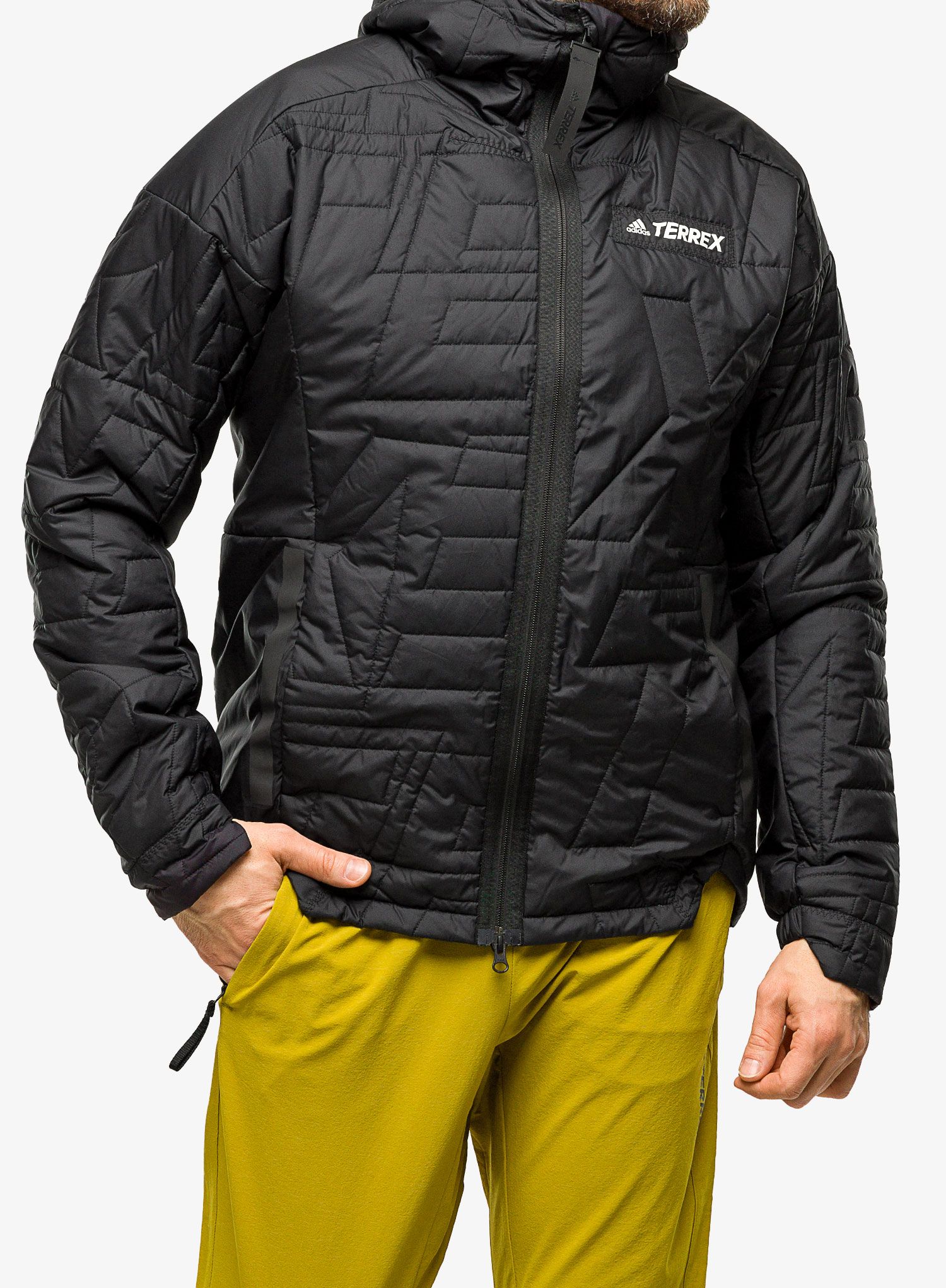 Izolovaný plášť adidas TERREX Myshelter Primaloft Hooded Padded Jkt - black