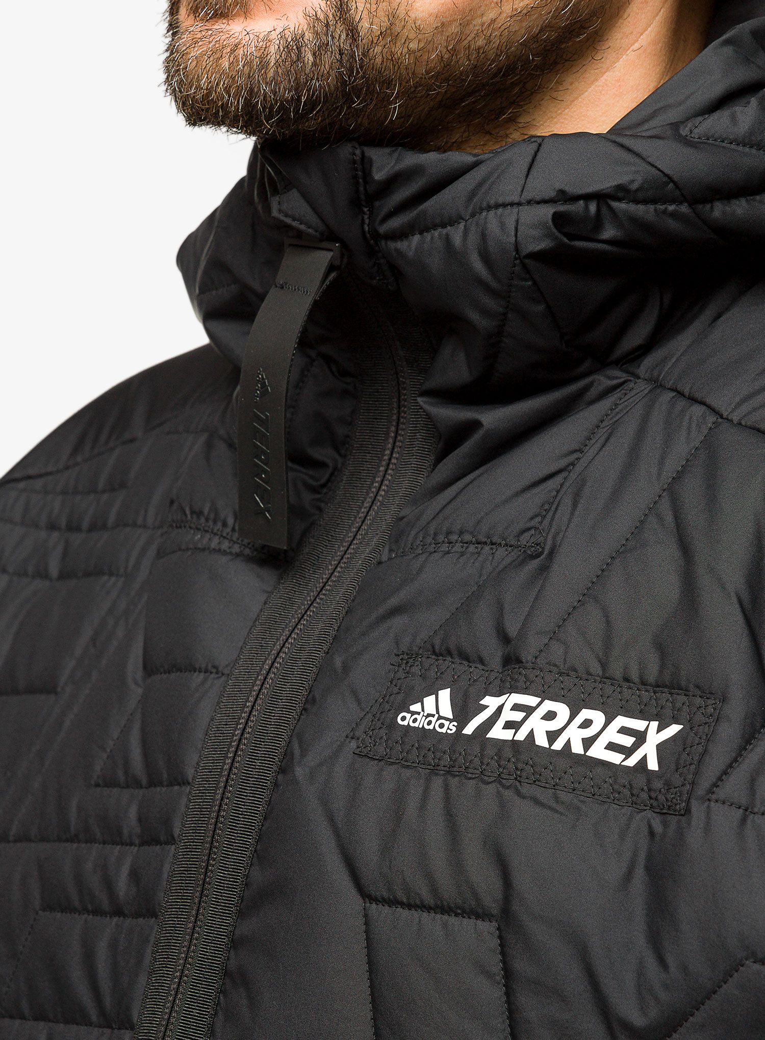 Izolovaný plášť adidas TERREX Myshelter Primaloft Hooded Padded Jkt - black