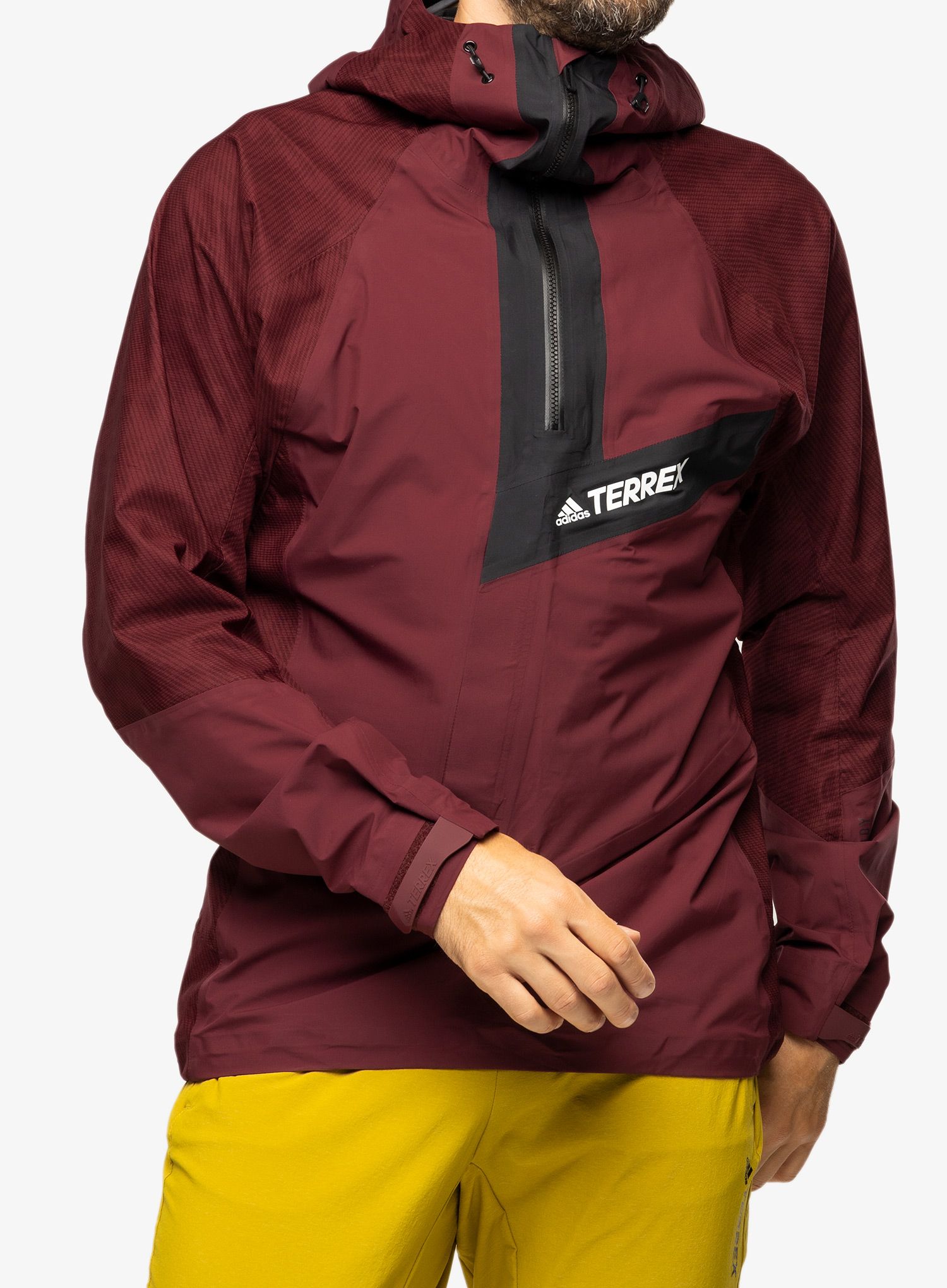 Větruodolná bunda adidas TERREX Primeknit - shadow red