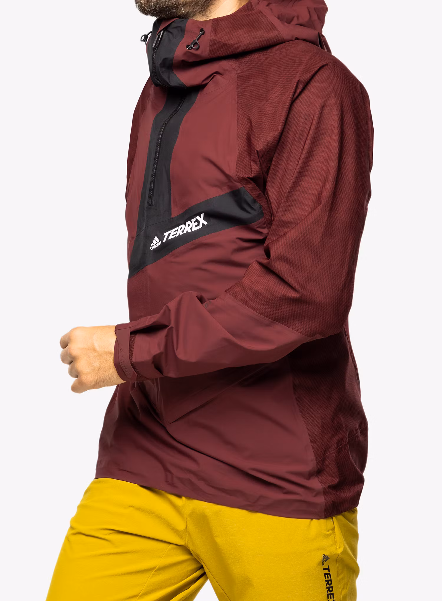 Větruodolná bunda adidas TERREX Primeknit - shadow red