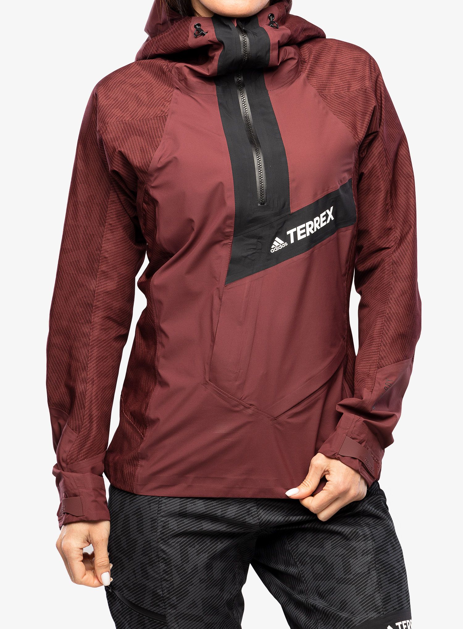 Dámská větrná bunda adidas TERREX Primeknit - shadow red