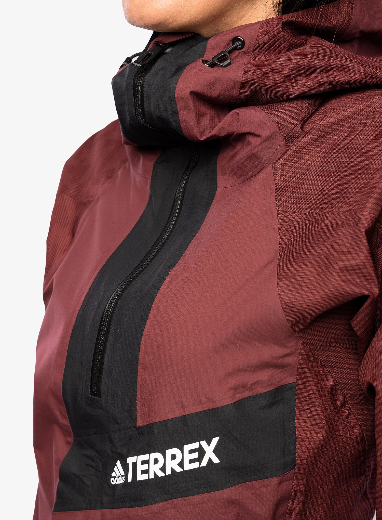 Dámská větrná bunda adidas TERREX Primeknit - shadow red