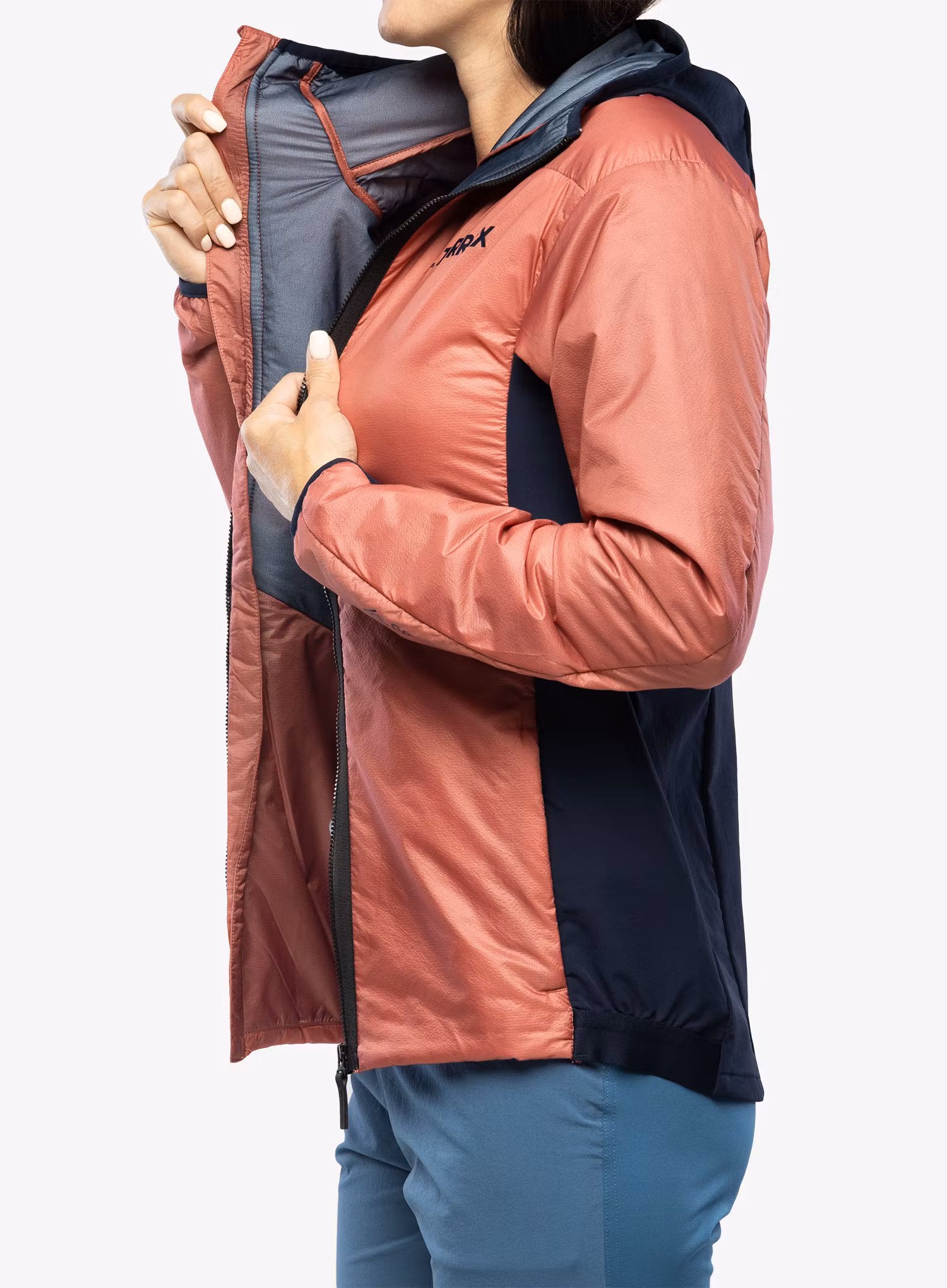 Dámská zateplená bunda adidas TERREX Skyclimb Hybrid Jacket - wonder red/legend ink