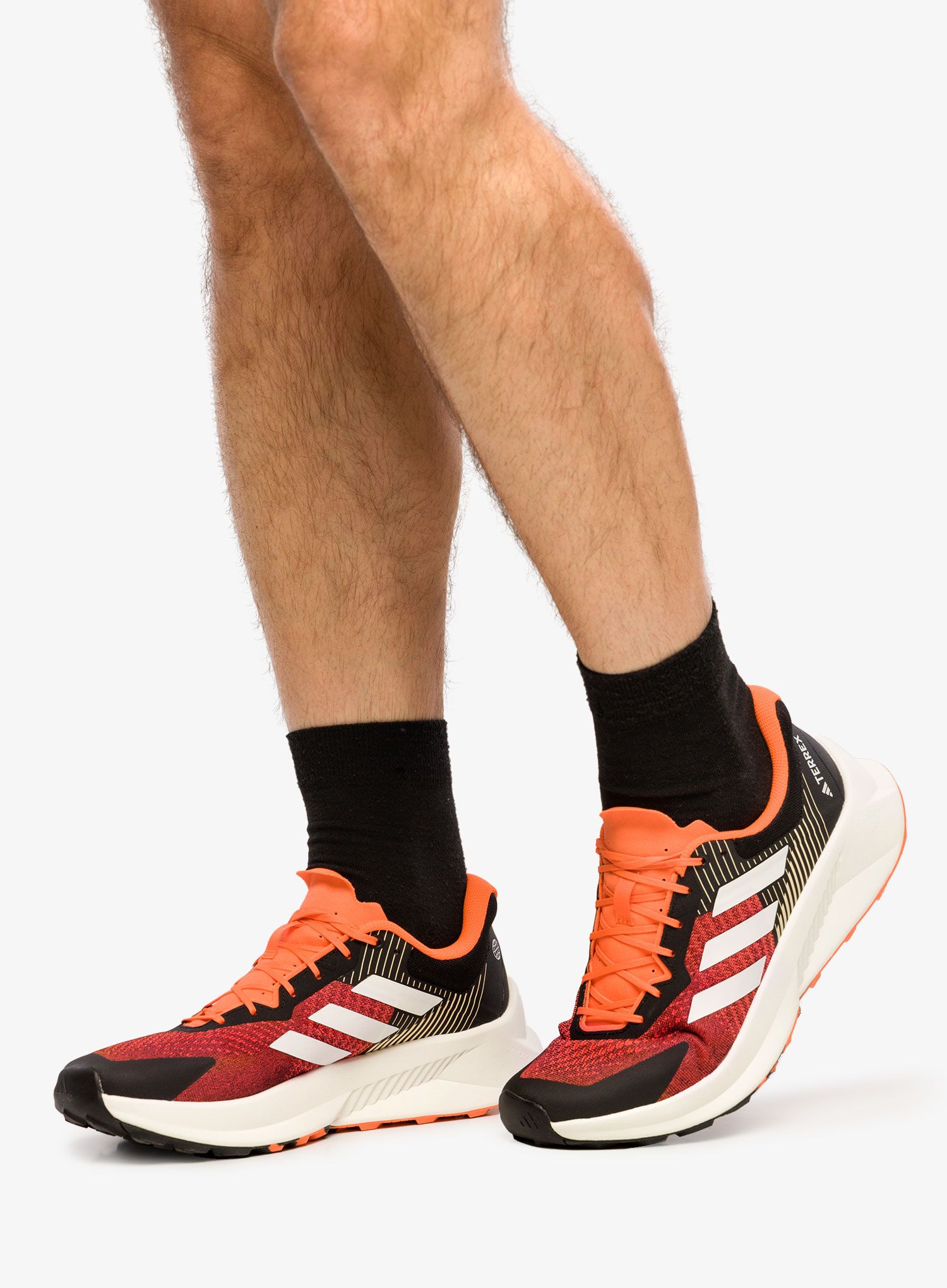 Běžecké boty pánské adidas TERREX Soulstride Flow - black/white/orange