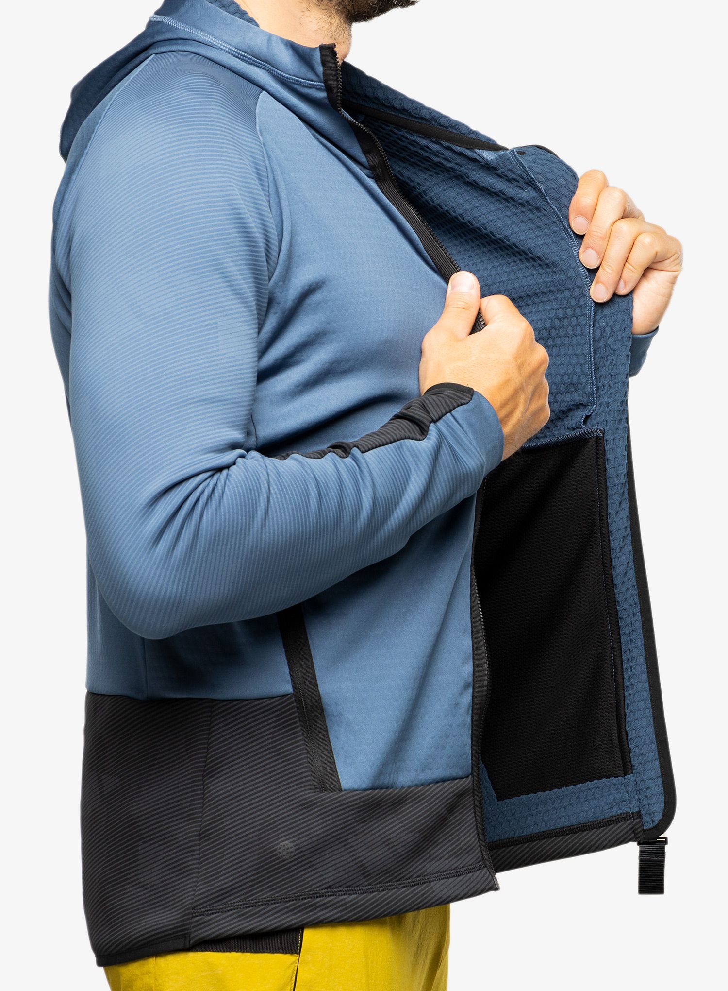 Mikina s kapucí adidas TERREX Tech Flooce Hooded - wonder steel