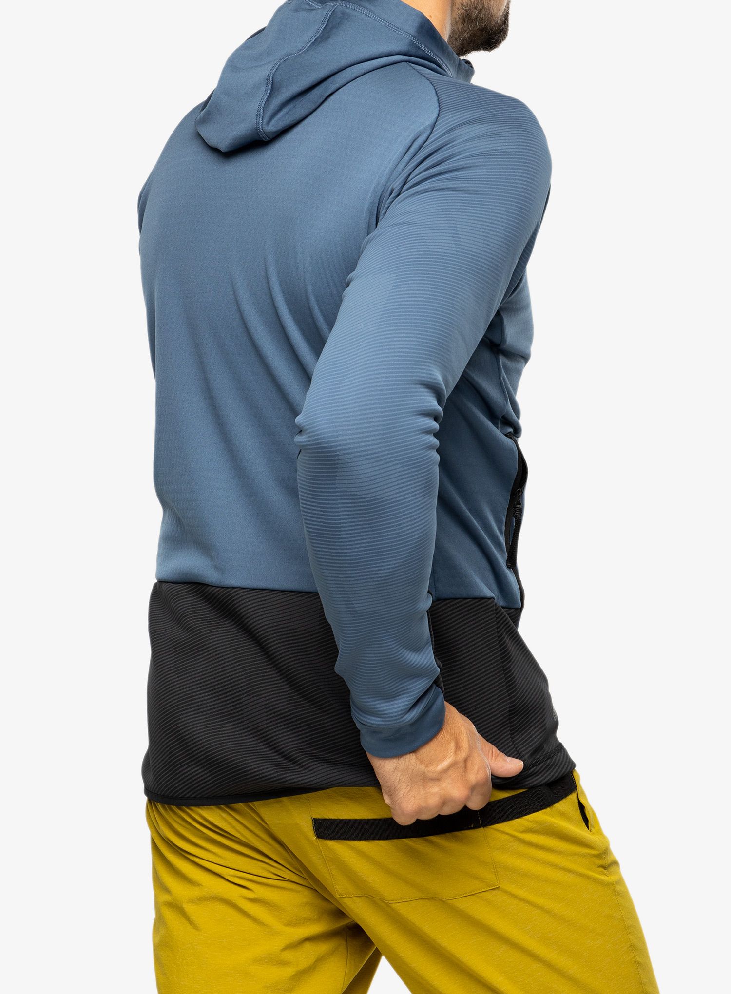 Mikina s kapucí adidas TERREX Tech Flooce Hooded - wonder steel
