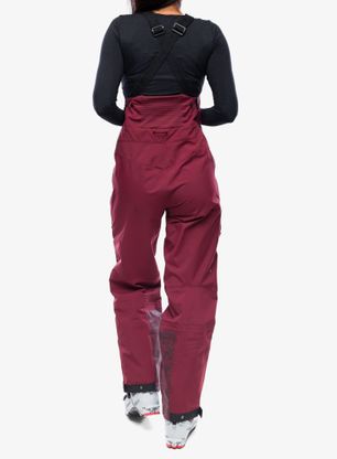Dámské membránové kalhoty adidas TERREX Techrock 3L GORE-TEX Bib Pants - shadow red