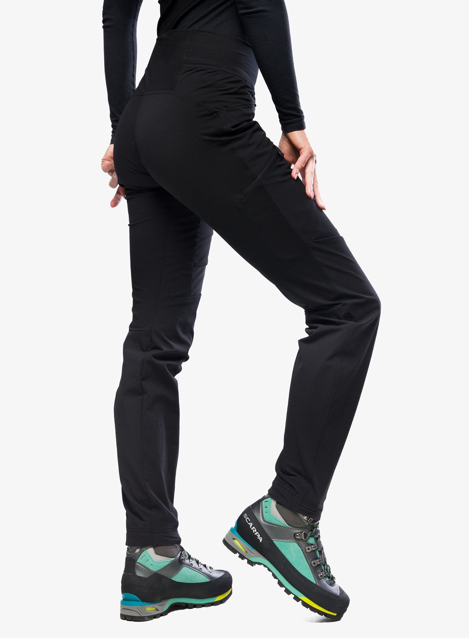 Softshellové kalhoty dámské adidas TERREX Techrock Alpine Climbing Pants - black