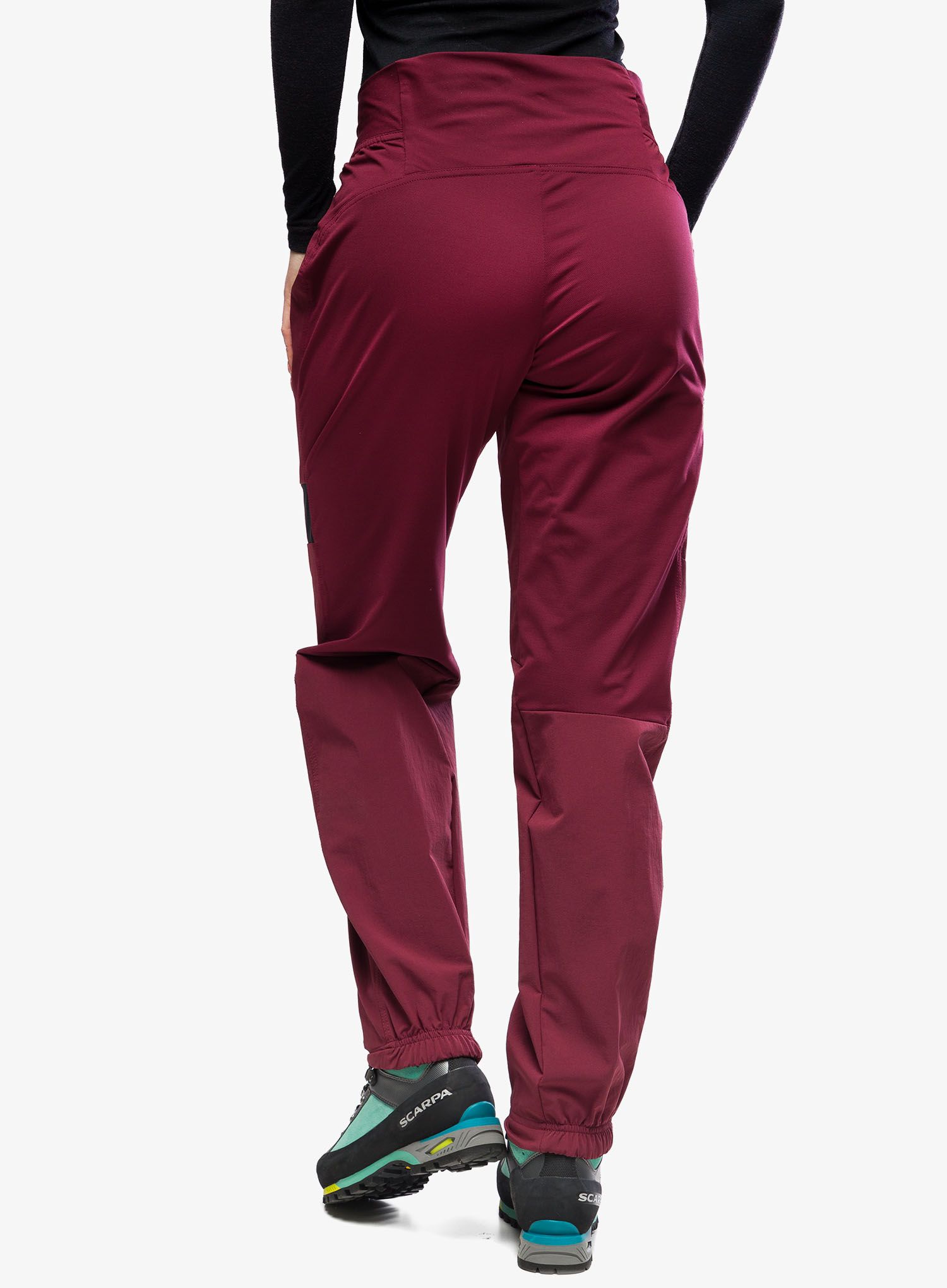 Dámské softshellové kalhoty adidas TERREX Techrock Alpine Climbing Pants - red