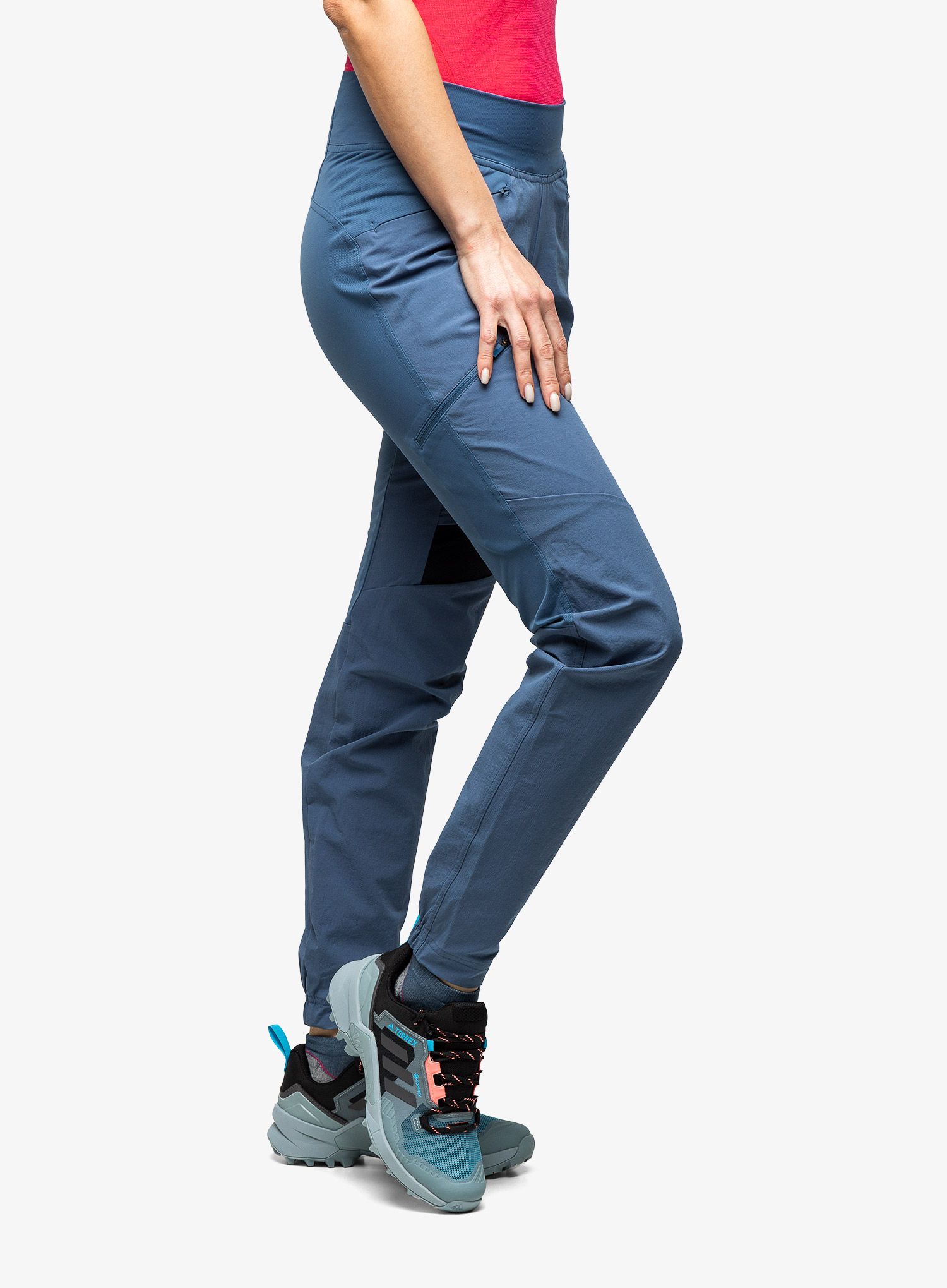 Turistické kalhoty dámské adidas TERREX Techrock Alpine Climbing Pants - wonder steel