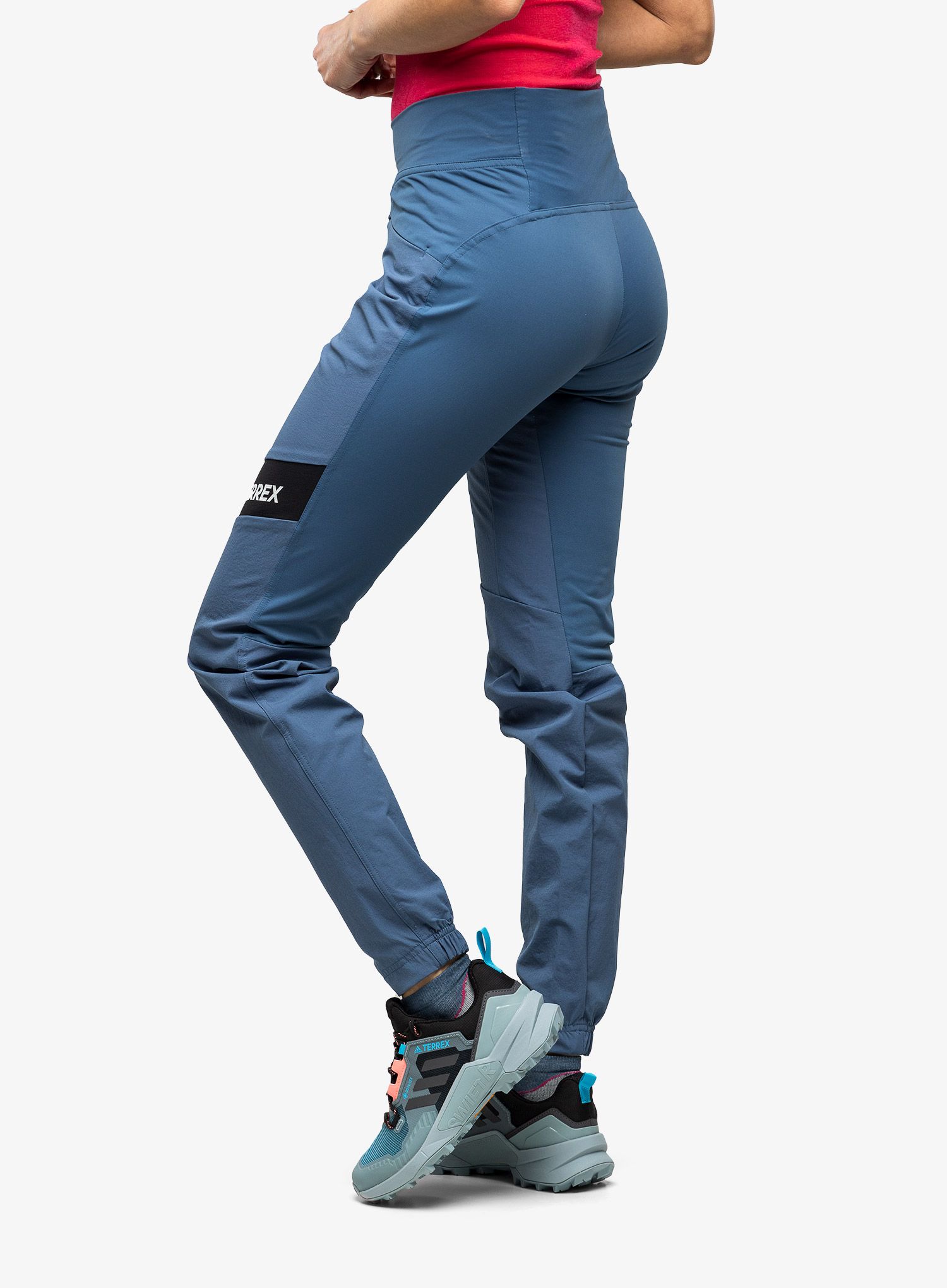 Turistické kalhoty dámské adidas TERREX Techrock Alpine Climbing Pants - wonder steel