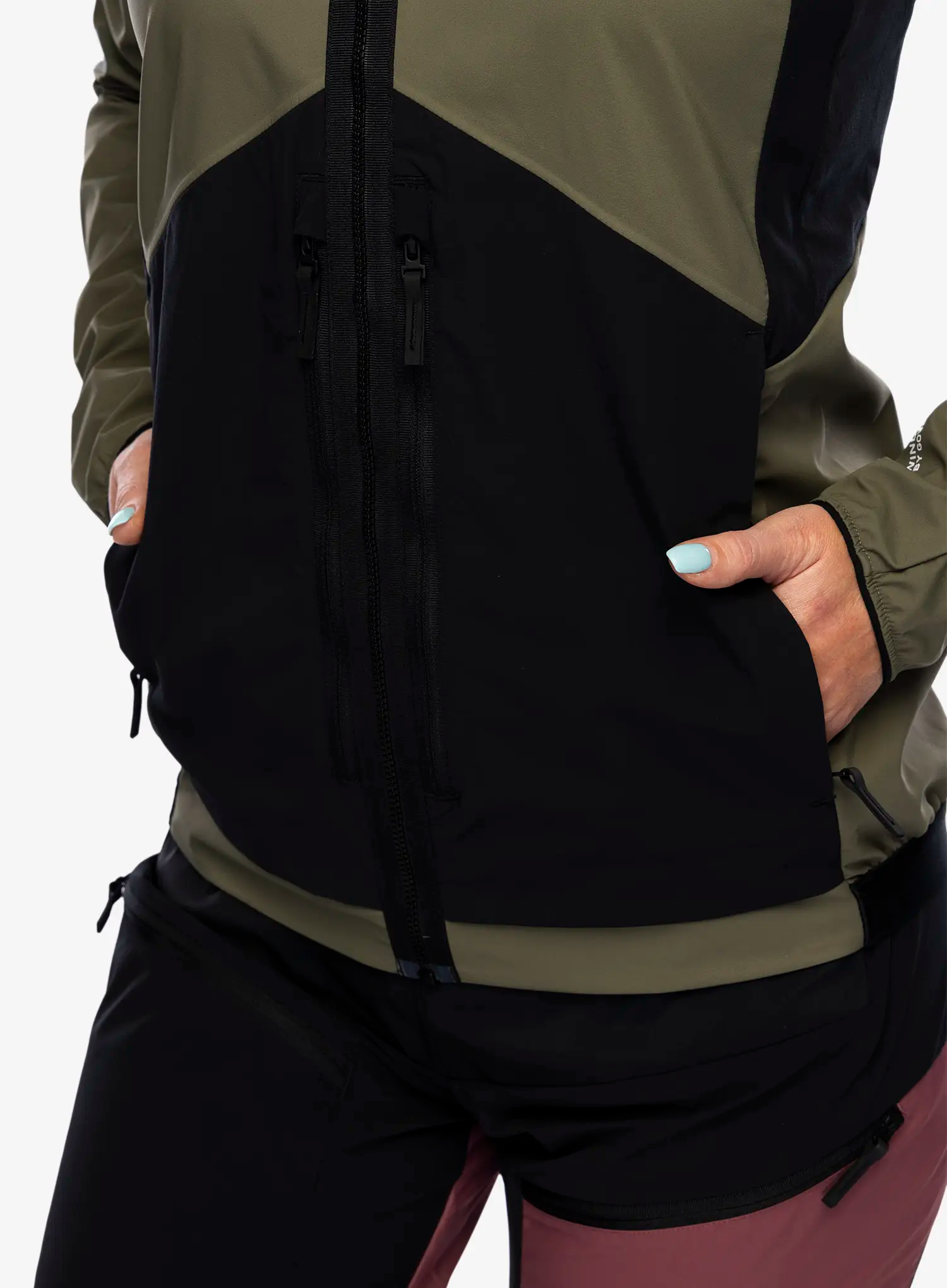 Softshellová bunda dámská adidas TERREX Techrock GORE-TEX WINDSTOPPER Softshell Jkt - olive strata/black