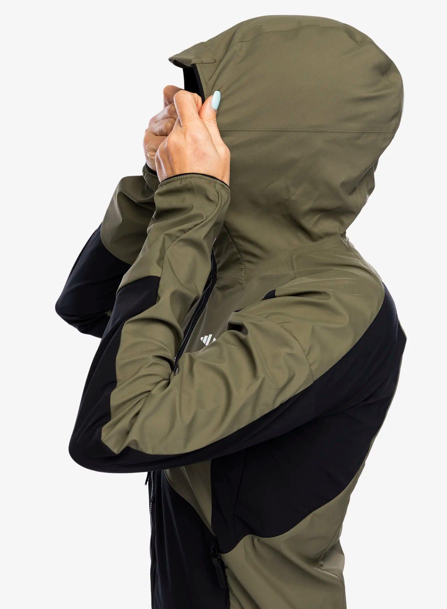 Softshellová bunda dámská adidas TERREX Techrock GORE-TEX WINDSTOPPER Softshell Jkt - olive strata/black