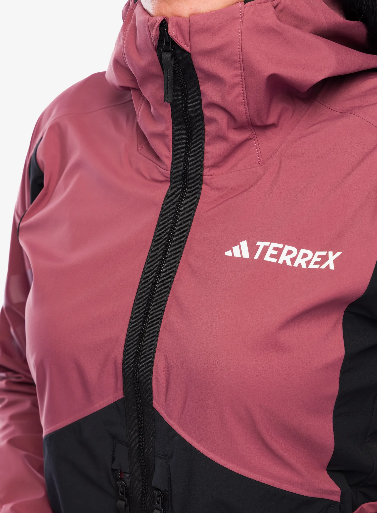 Softshellová bunda dámská adidas TERREX Techrock GORE-TEX WINDSTOPPER Softshell Jkt - quiet crimson/blk