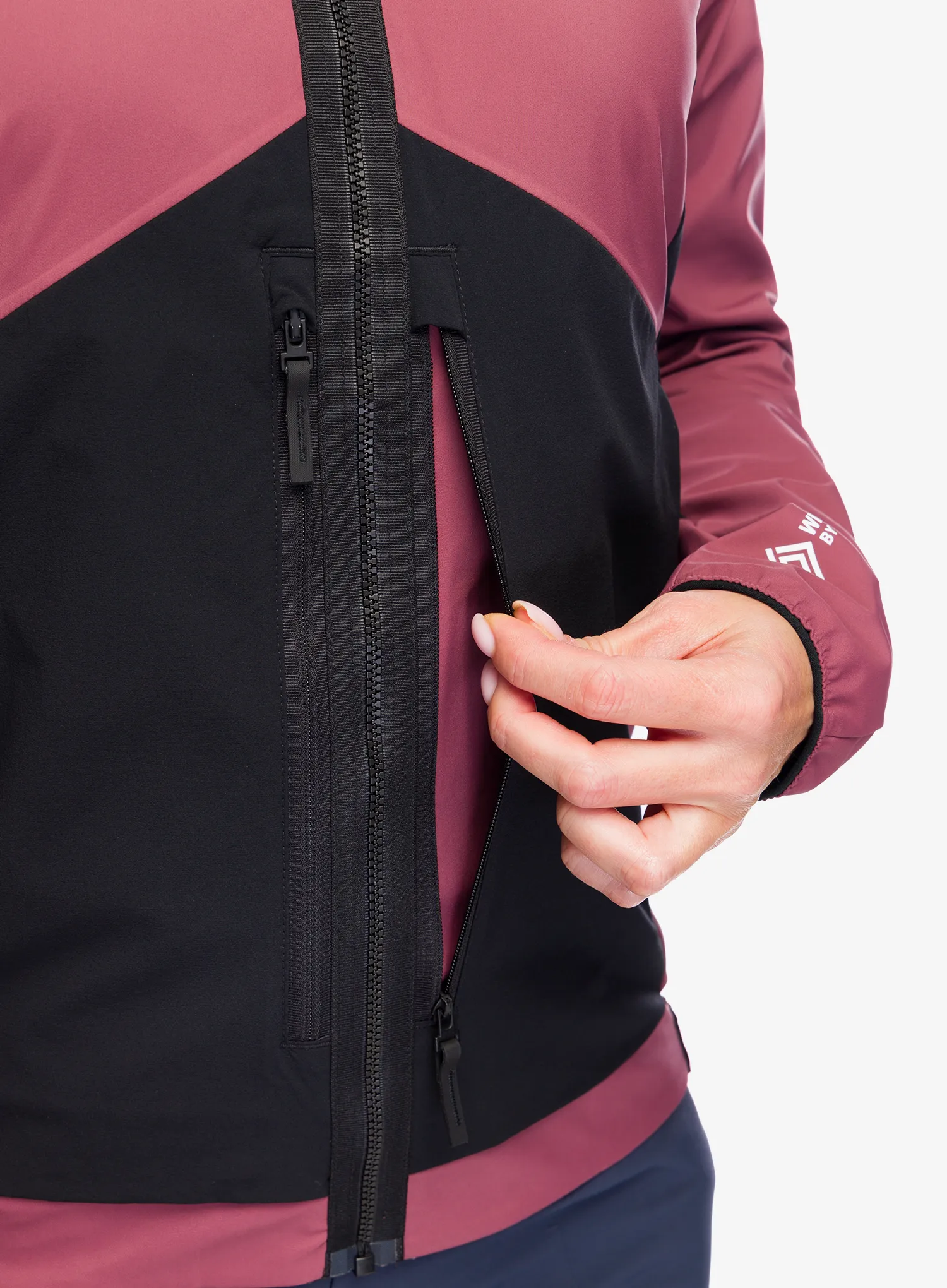 Softshellová bunda dámská adidas TERREX Techrock GORE-TEX WINDSTOPPER Softshell Jkt - quiet crimson/blk