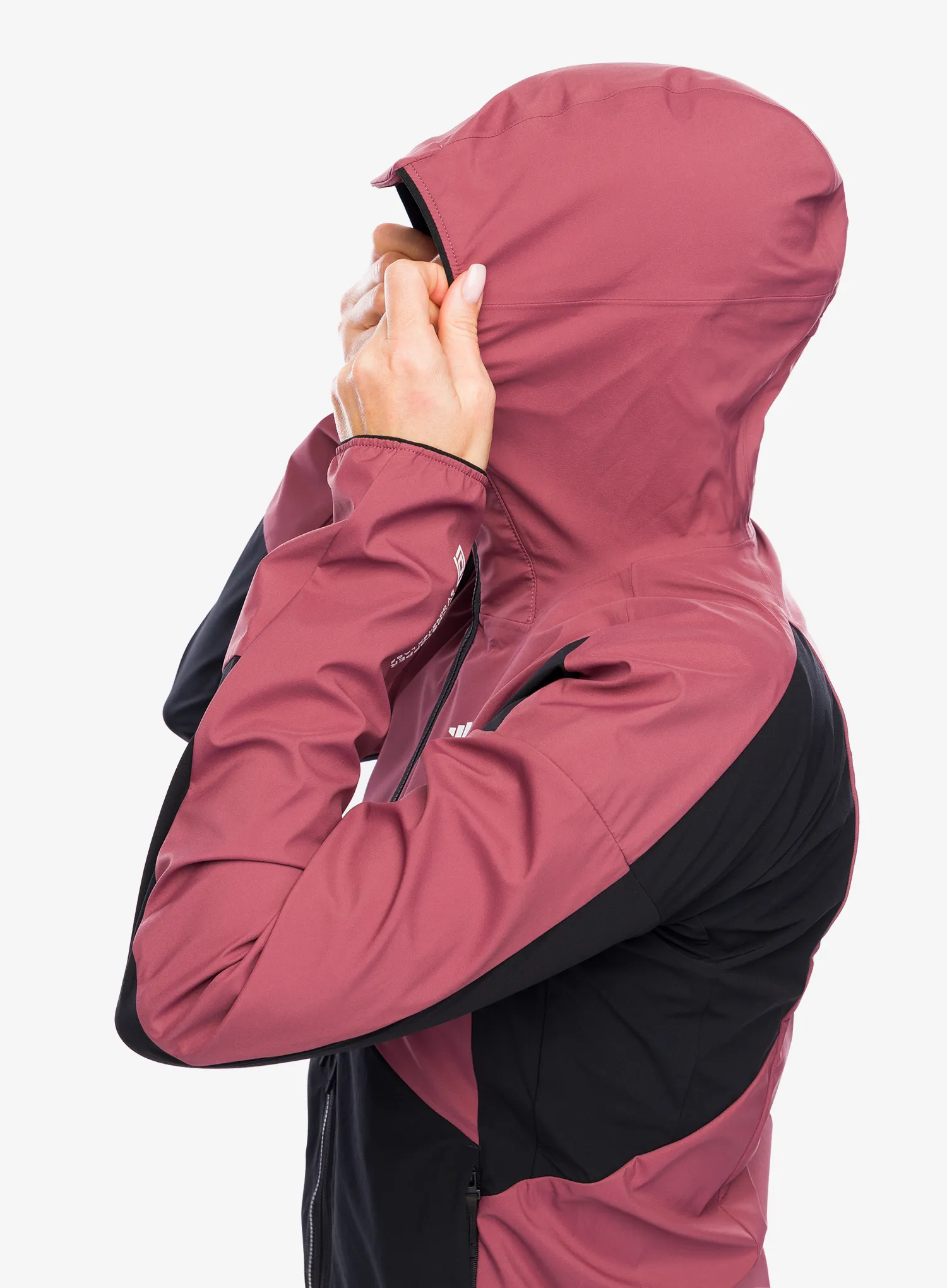 Softshellová bunda dámská adidas TERREX Techrock GORE-TEX WINDSTOPPER Softshell Jkt - quiet crimson/blk
