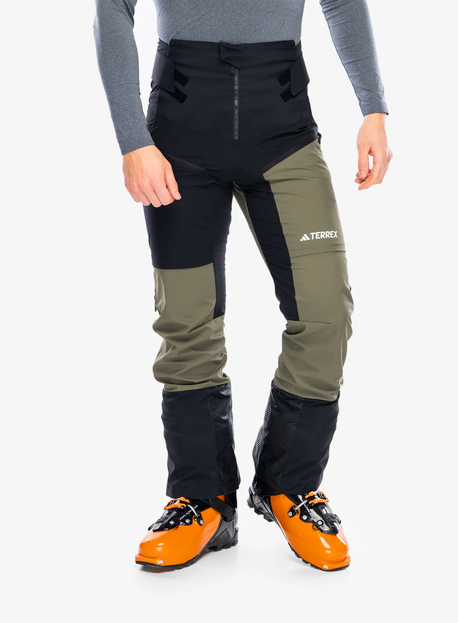 Softshell kalhoty adidas TERREX Techrock GORE-TEX WINDSTOPPER Tour Softshell Pants - blk/olive