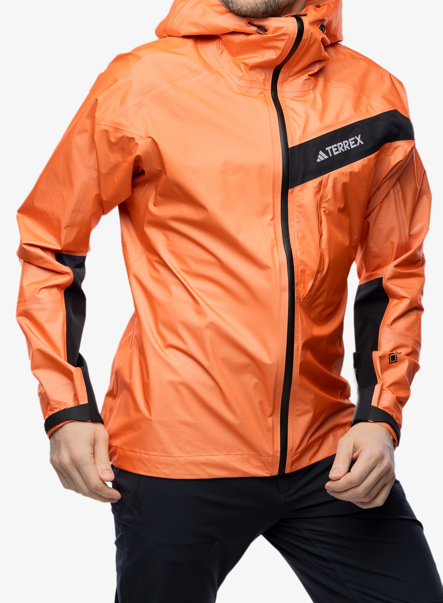 Bunda s membránou adidas TERREX Techrock Light GTX Active - semi impact orange